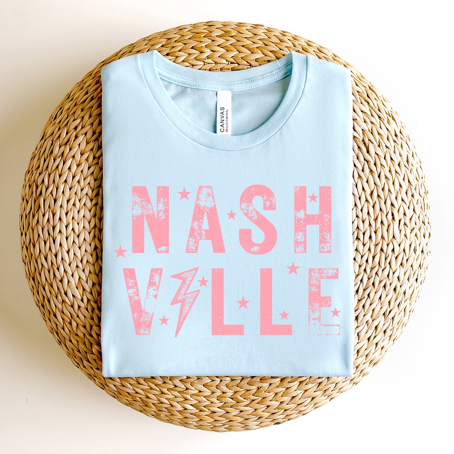 Pink Nashville | Short Sleeve Crew Neck
