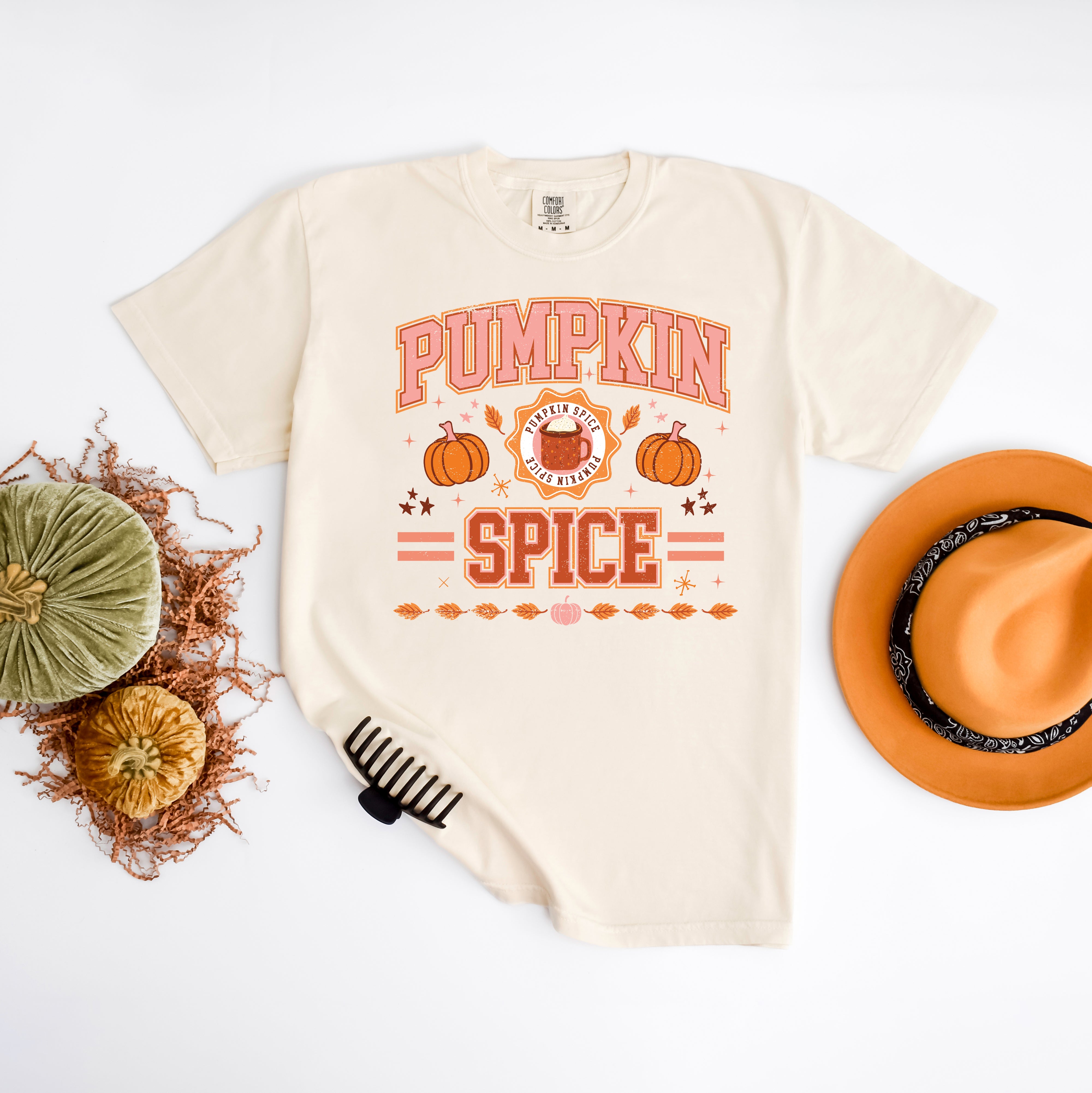 Pumpkin Spice Stripes | Garment Dyed Tee