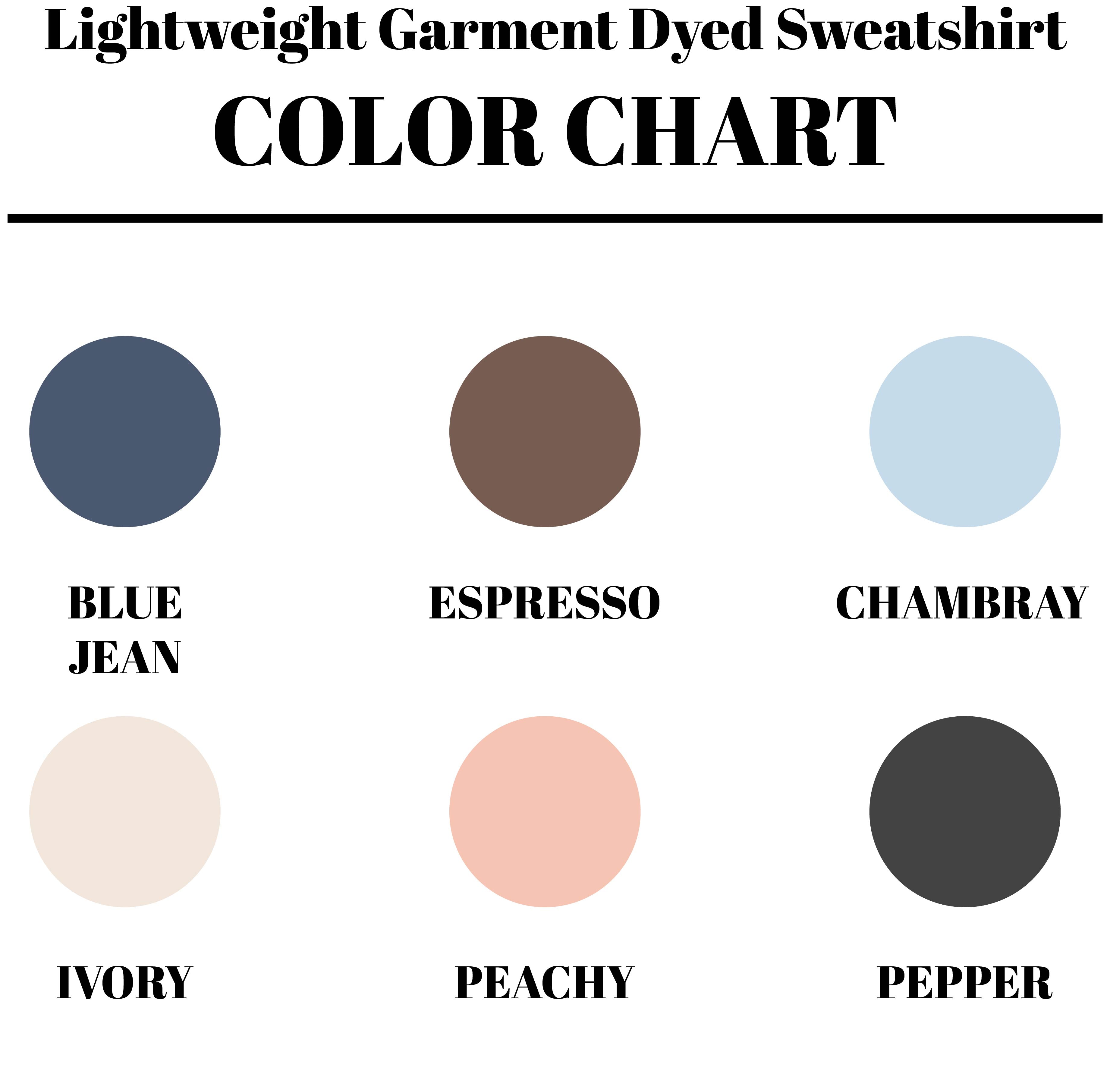 Fall Watercolor | Lightweight Garment Dyed Sweatshirt