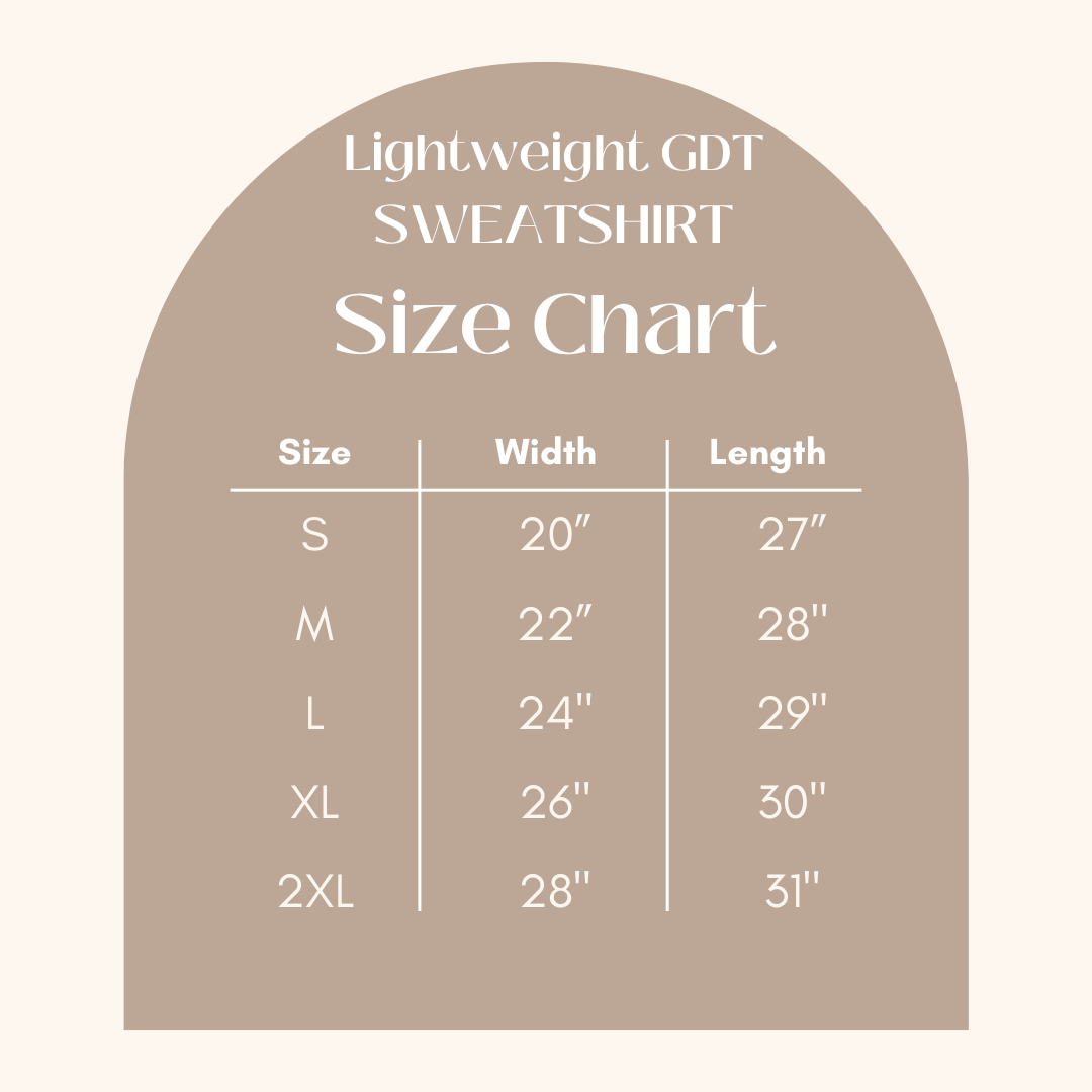 What A Wonderful World | Lightweight Garment Dyed Sweatshirt