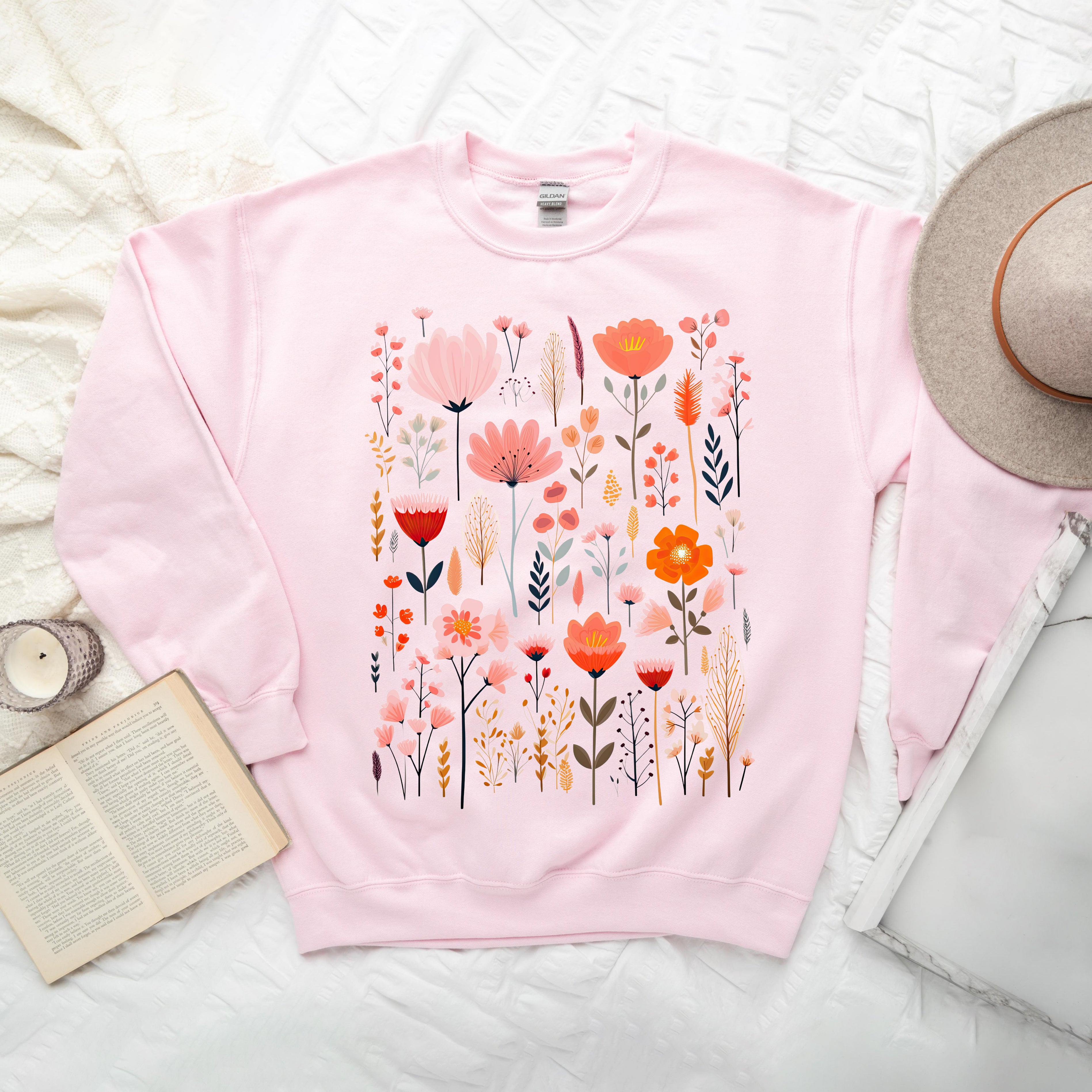 Pink Floral | Sweatshirt