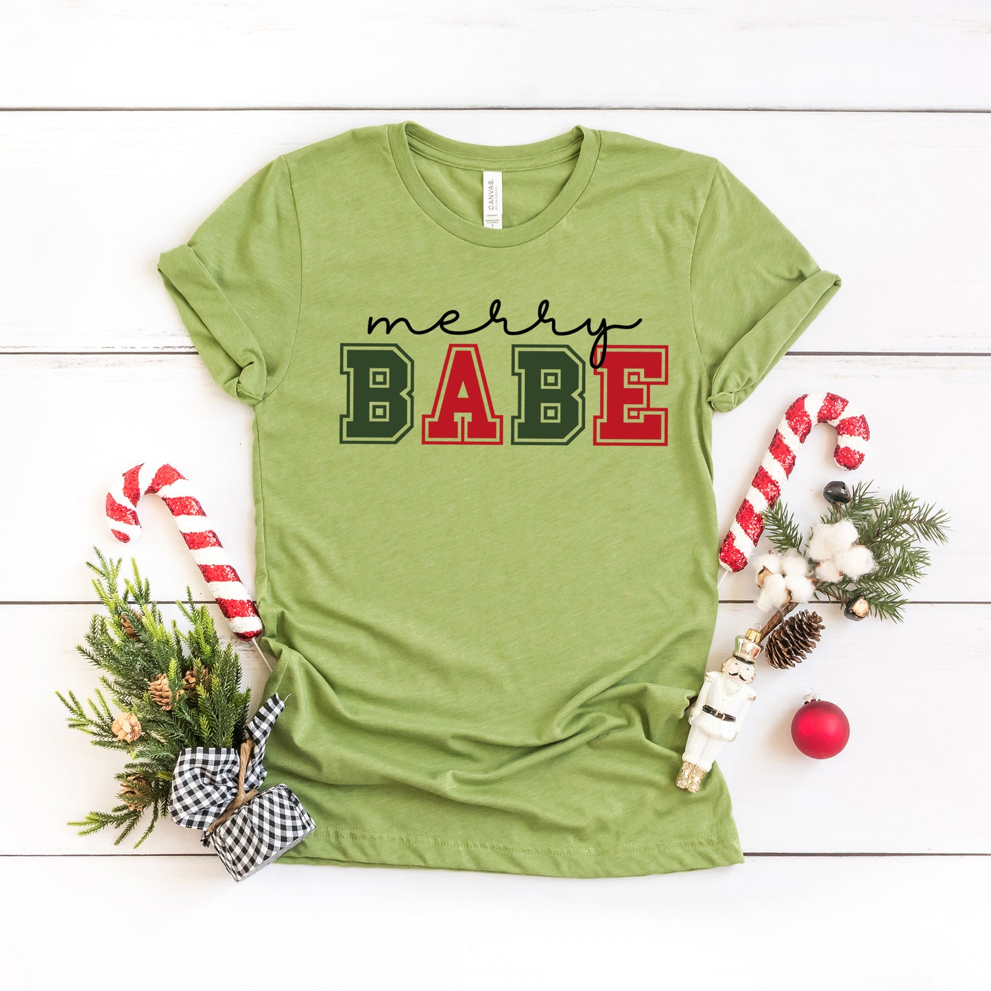 Merry Babe Bold | Short Sleeve Crew Neck