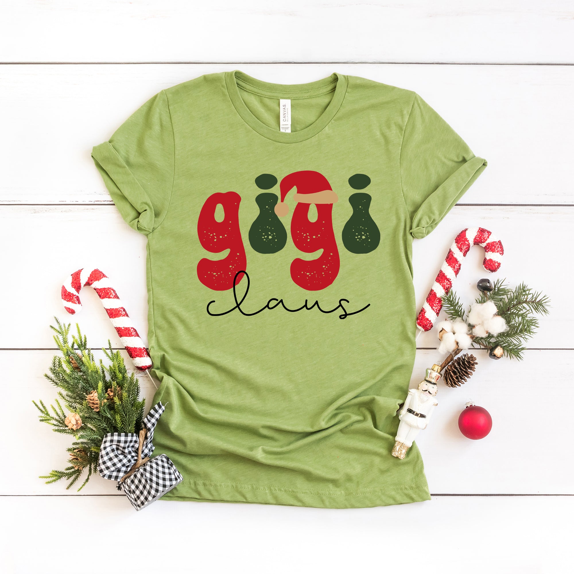 Gigi Claus Hat | Short Sleeve Crew Neck