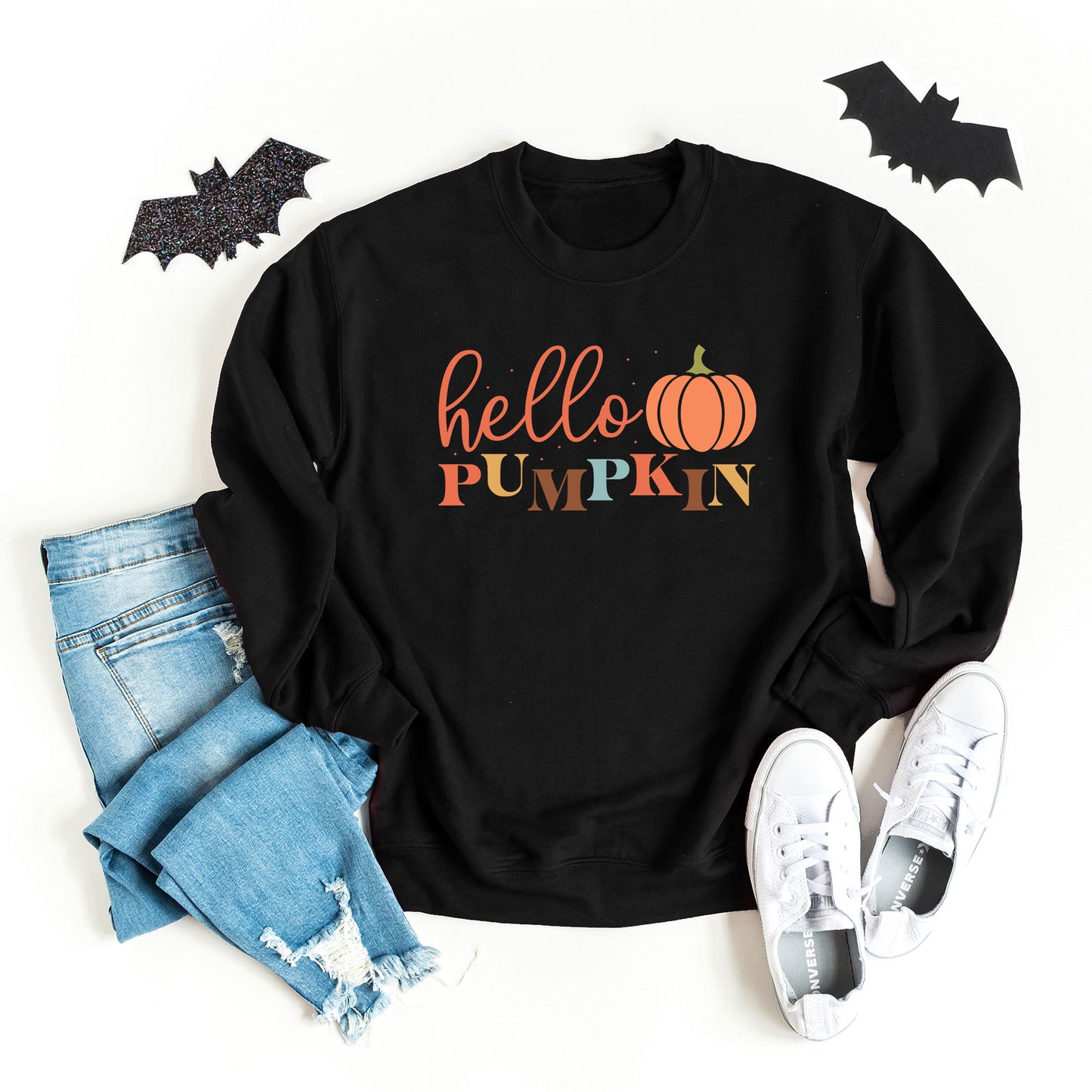 Cursive Hello Pumpkin | Sweatshirt