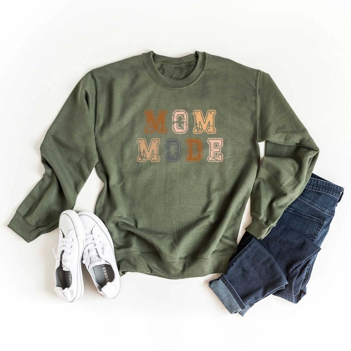Colorful Mom Mode Stacked | Sweatshirt