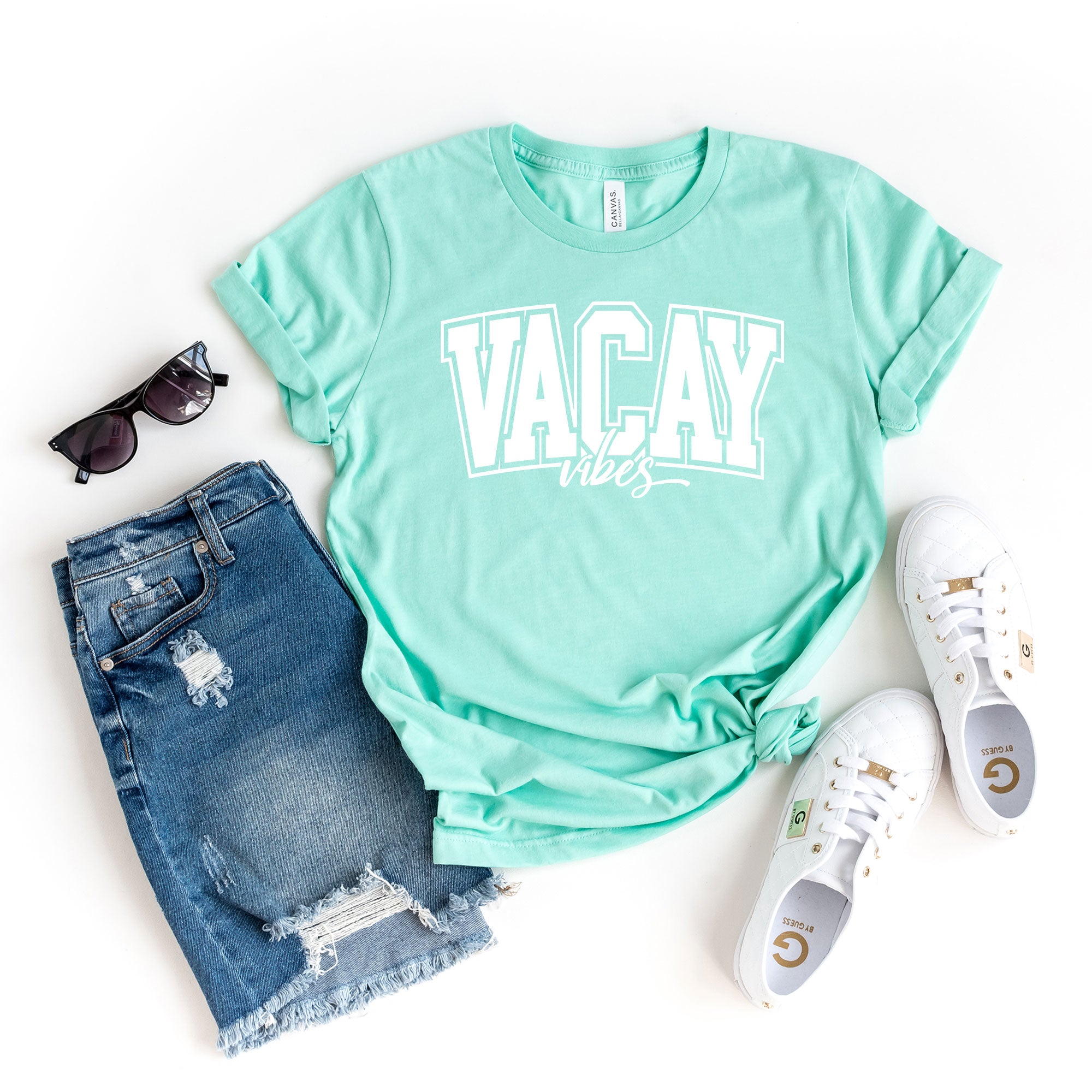 Varsity Vacay Vibes | Short Sleeve Graphic Tee