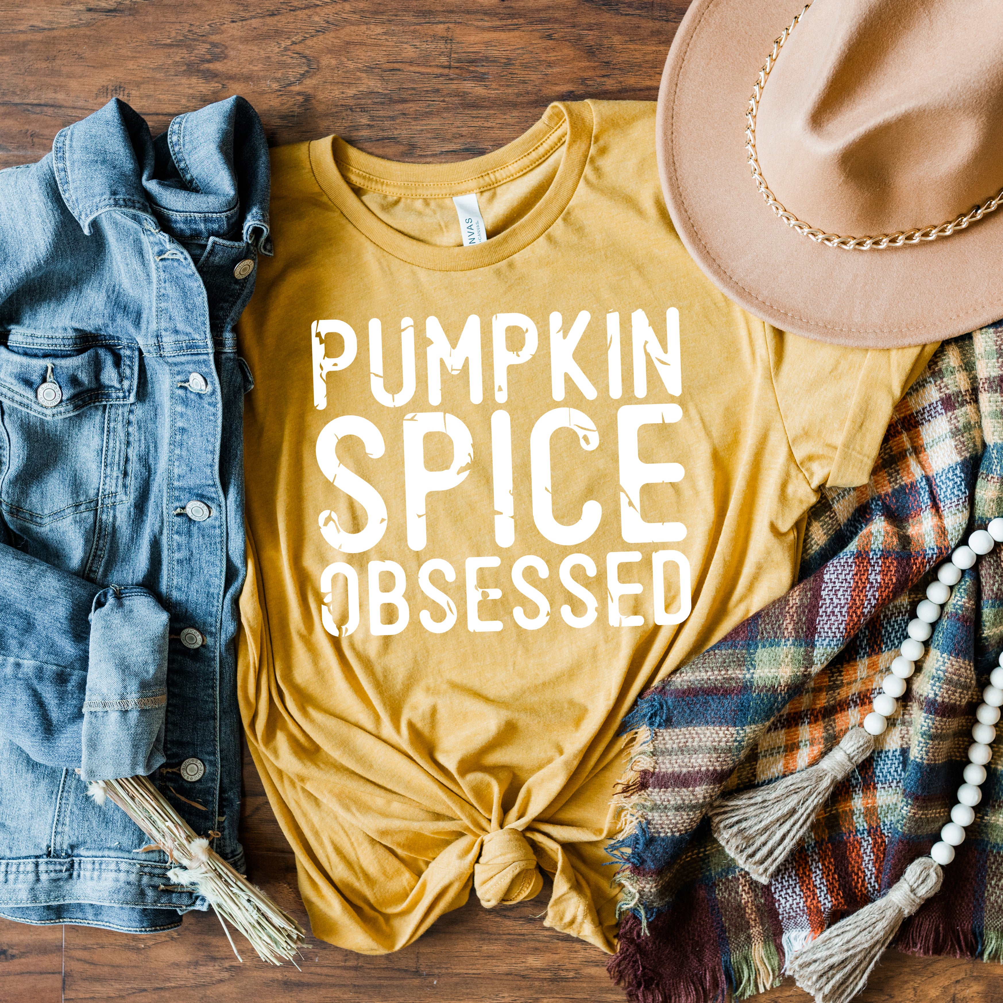 Pumpkin Spice Obsessed | Short Sleeve Crew Neck