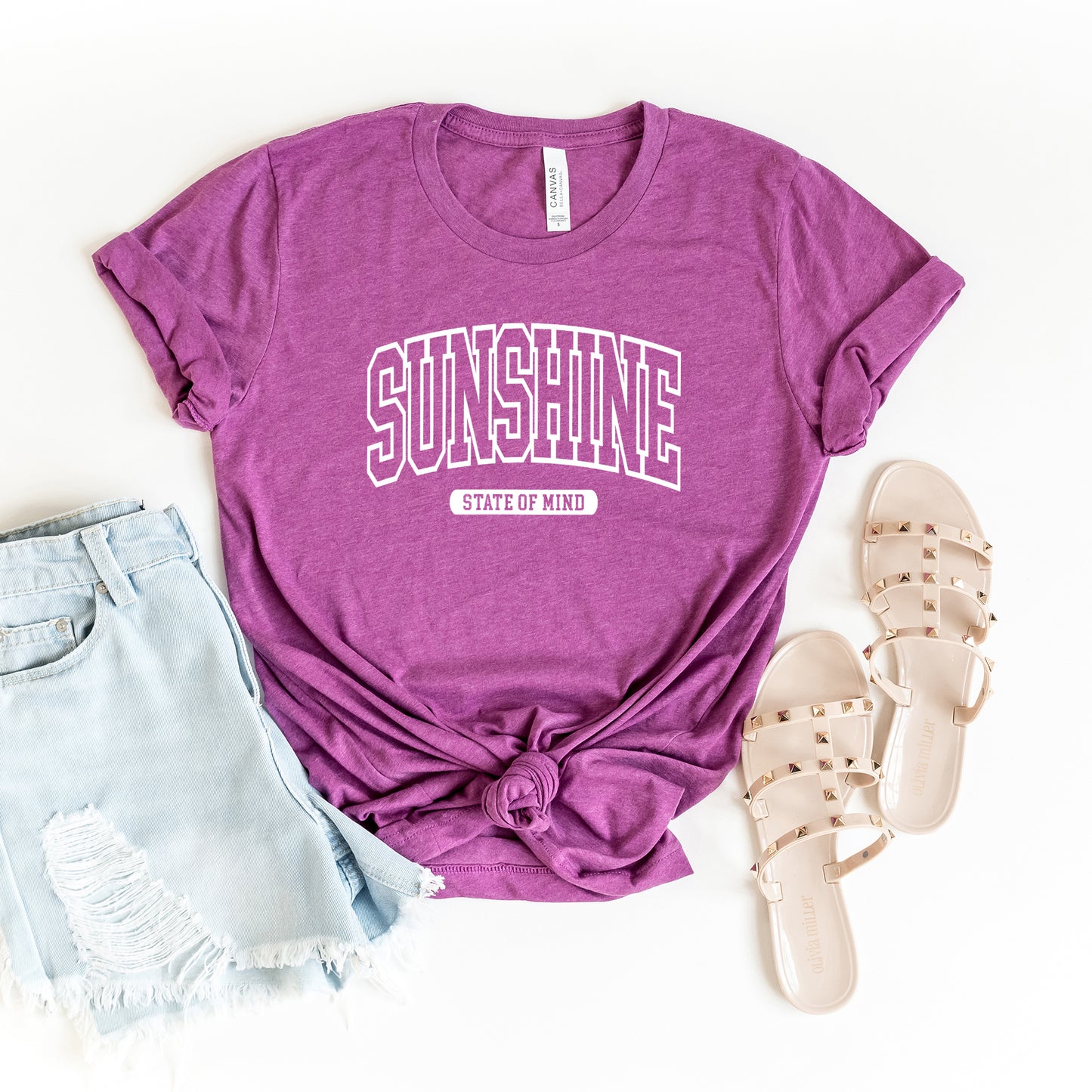 Varsity Sunshine State Of Mind | Short Sleeve Graphic Tee