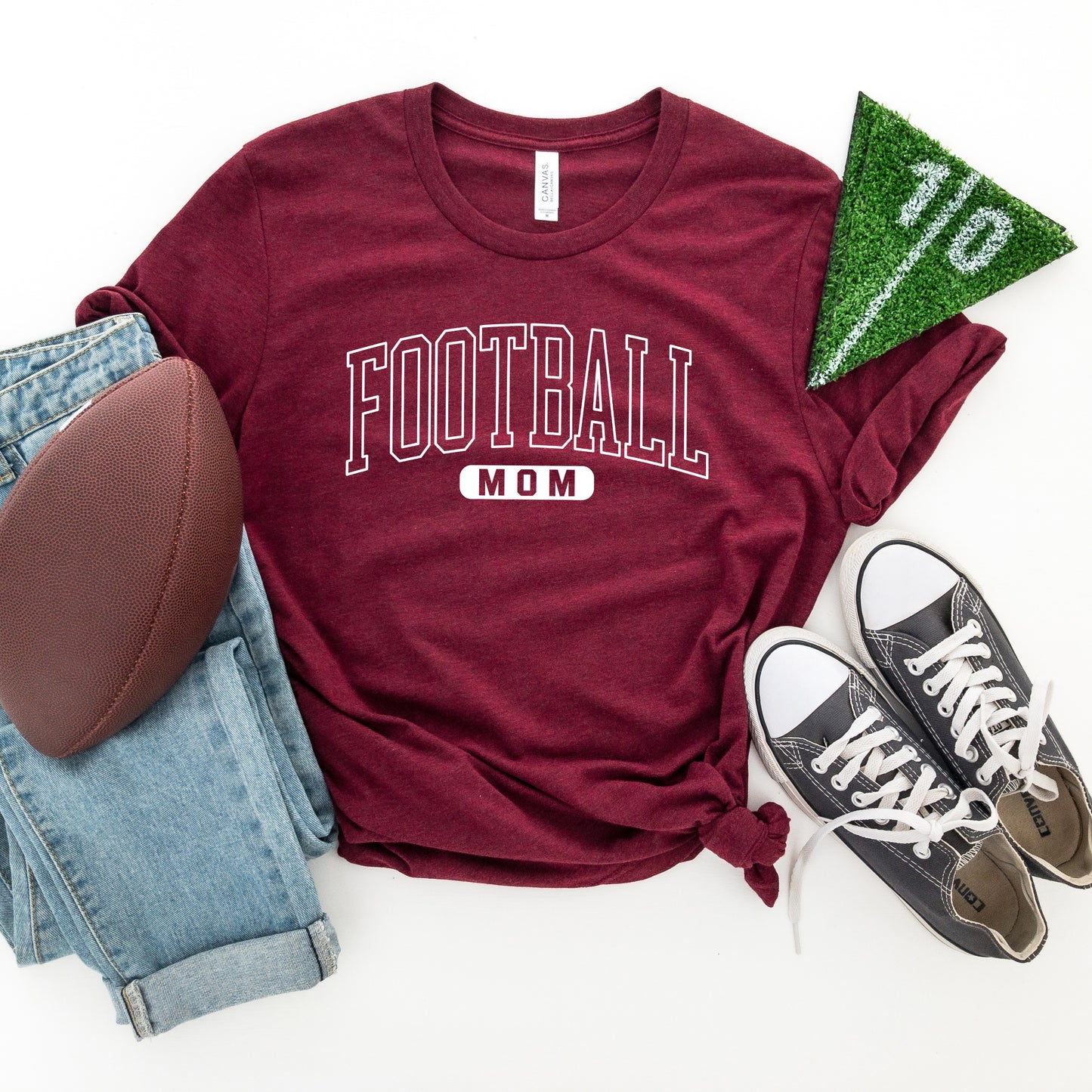 Football Mom Block | Short Sleeve Graphic Tee