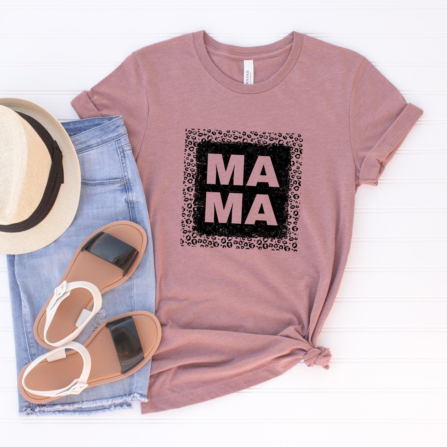 Leopard Mama Square | Short Sleeve Graphic Tee