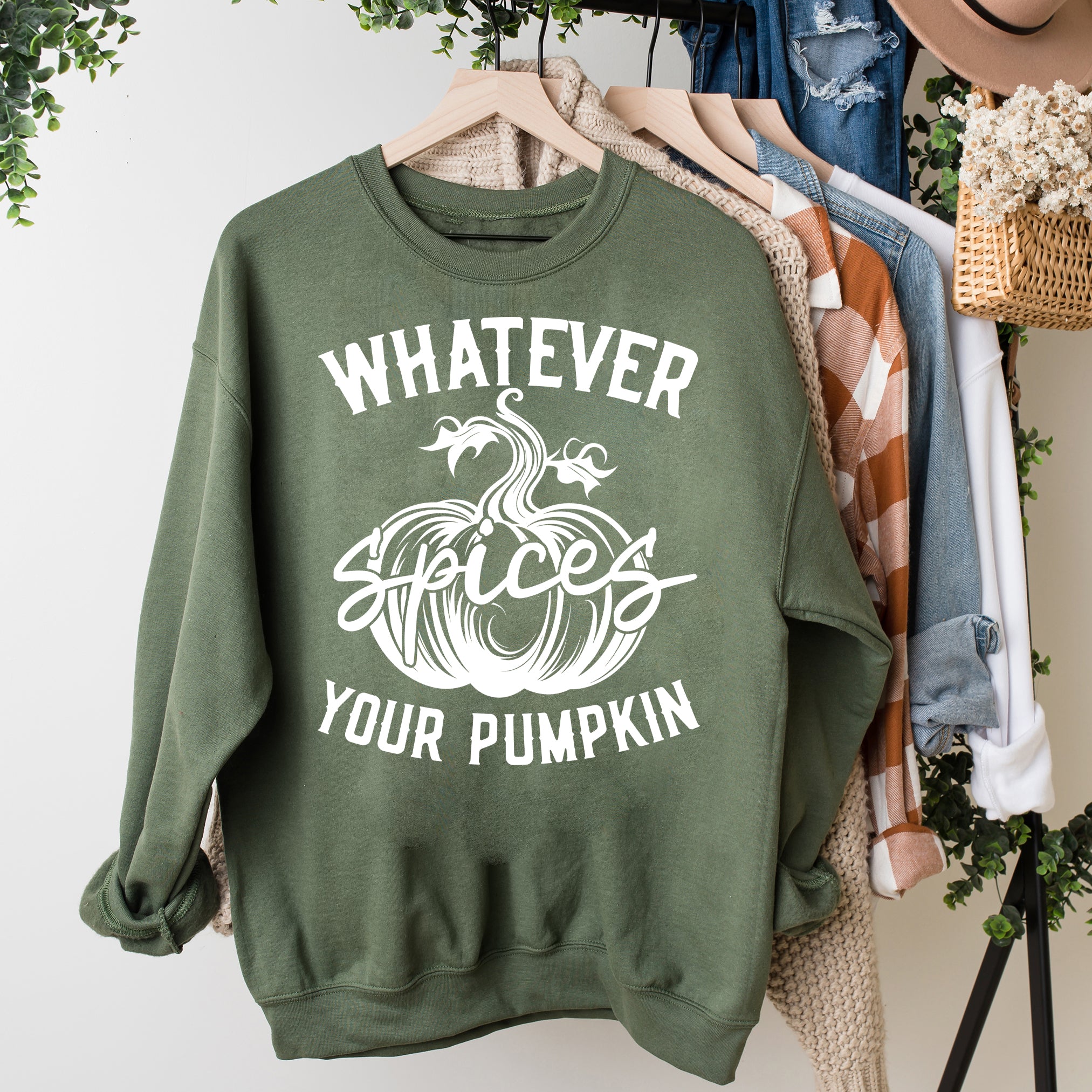 Retro Whatever Spices Your Pumpkin | Sweatshirt