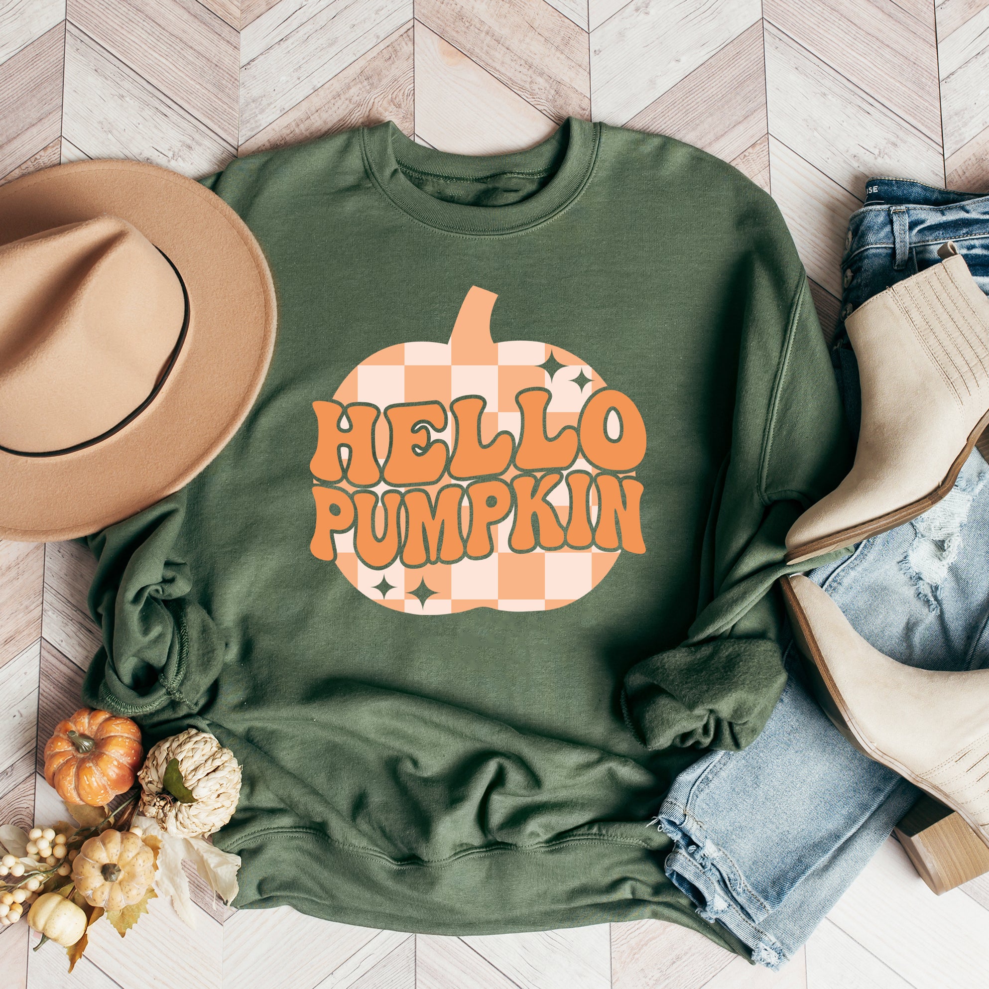 Hello Pumpkin Sparkles | Sweatshirt