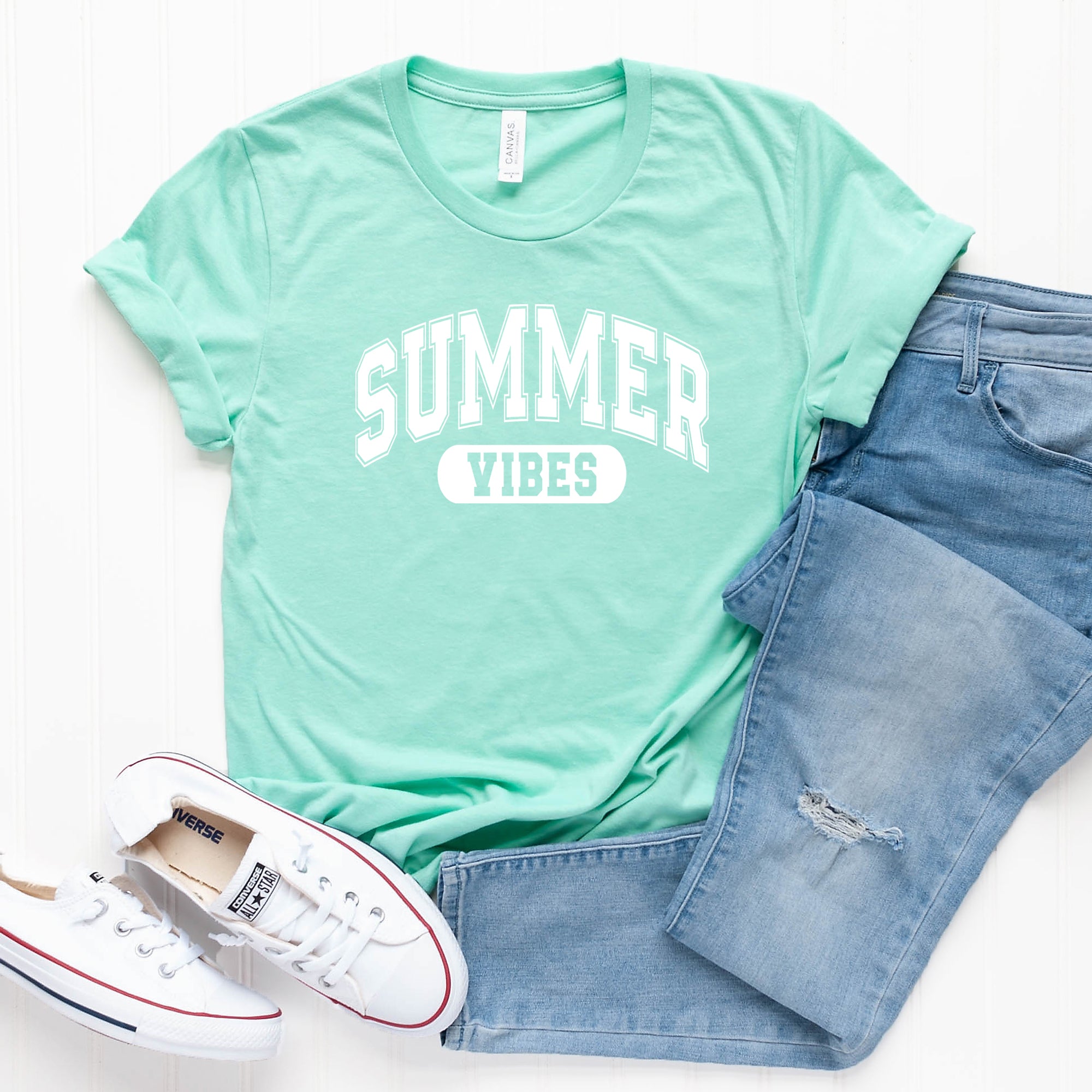 Varsity Summer Vibes | Short Sleeve Graphic Tee