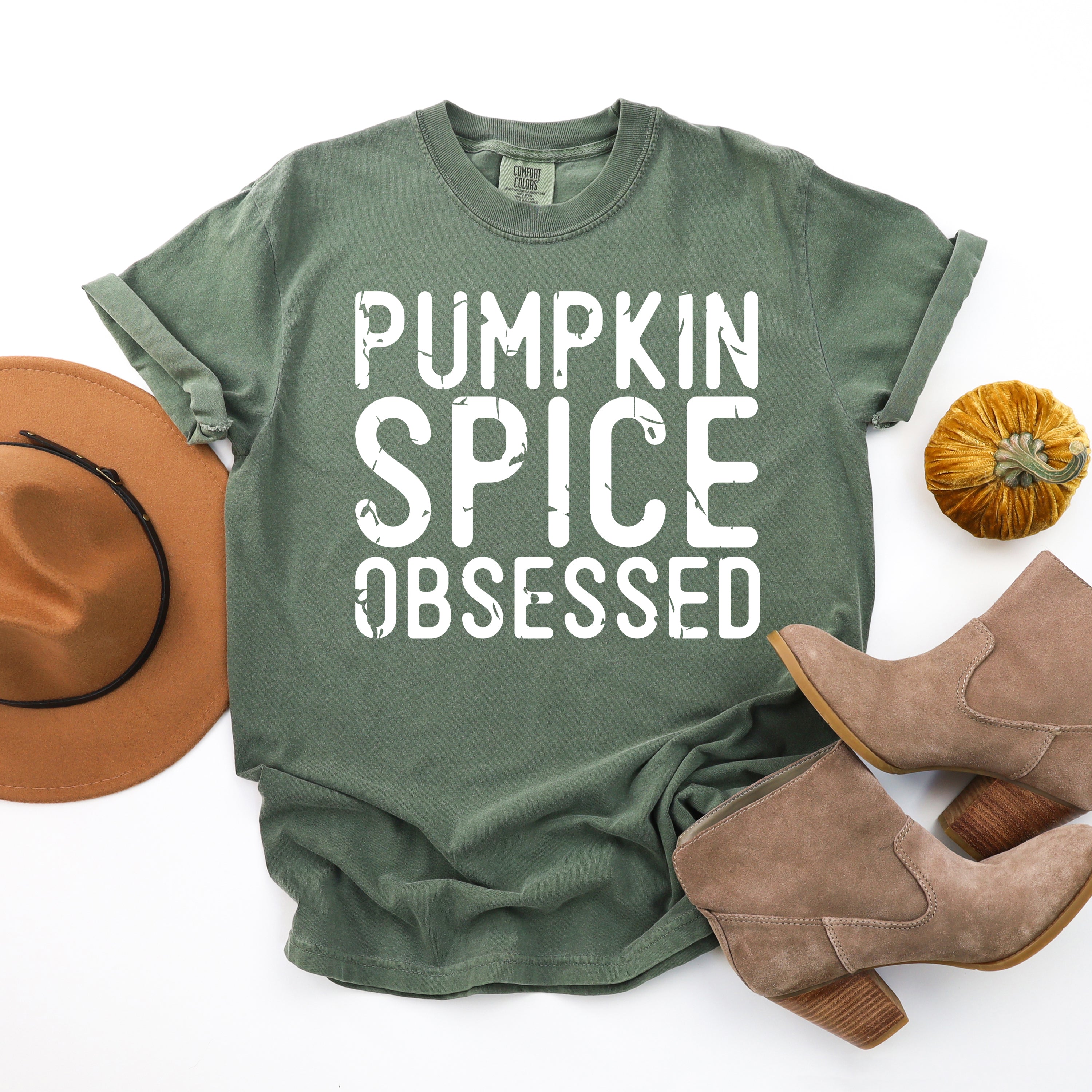 Pumpkin Spice Obsessed | Garment Dyed Tee