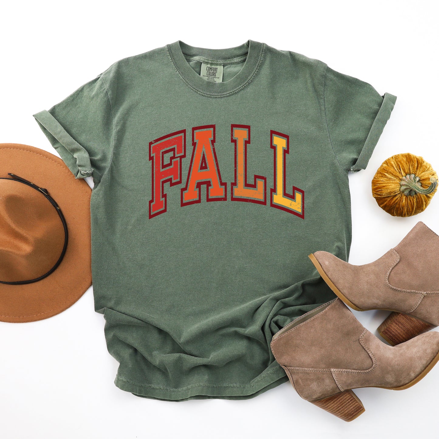 Varsity Fall Ombre | Garment Dyed Tee