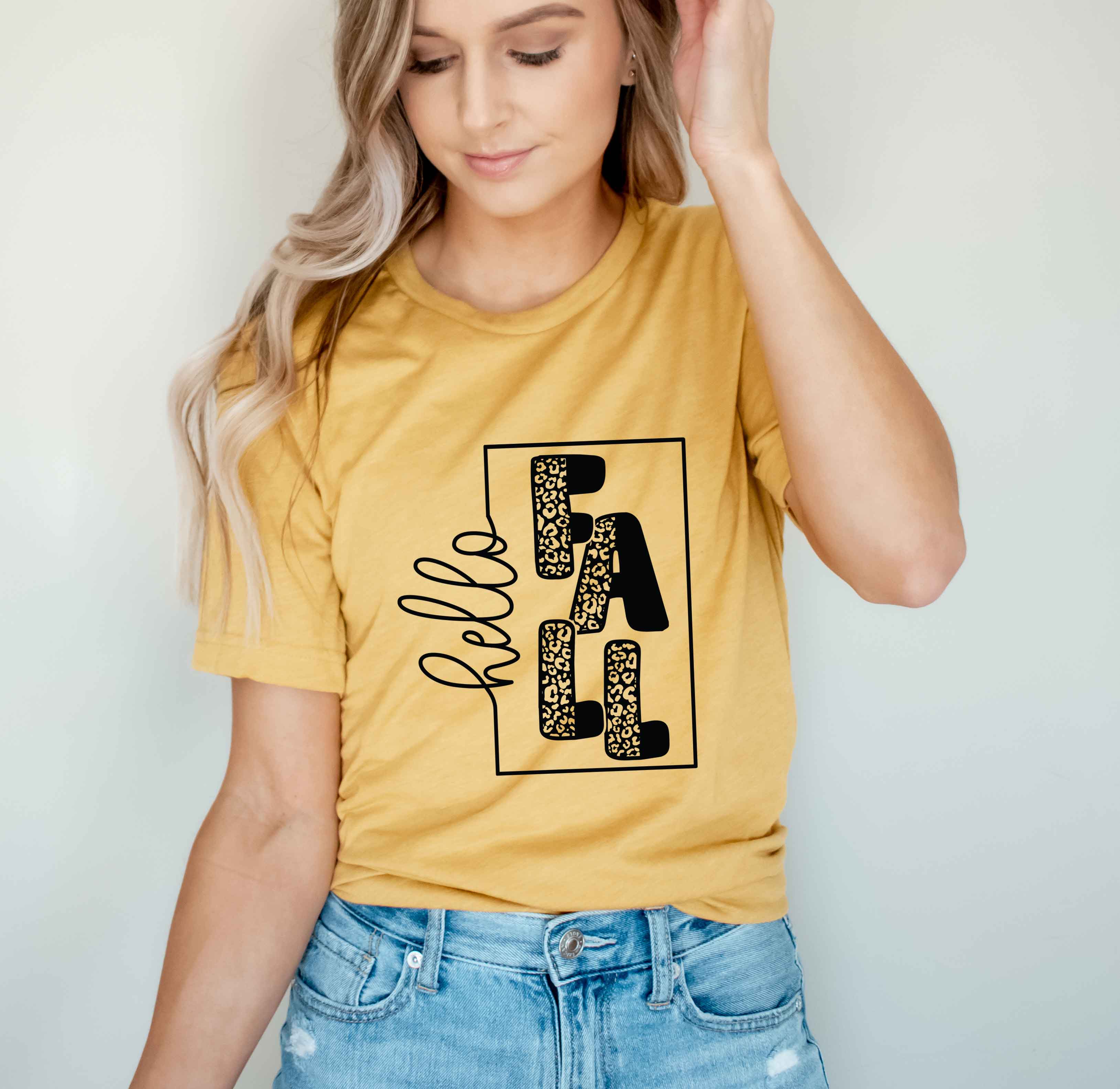 Hello Fall Square | Short Sleeve Graphic Tee