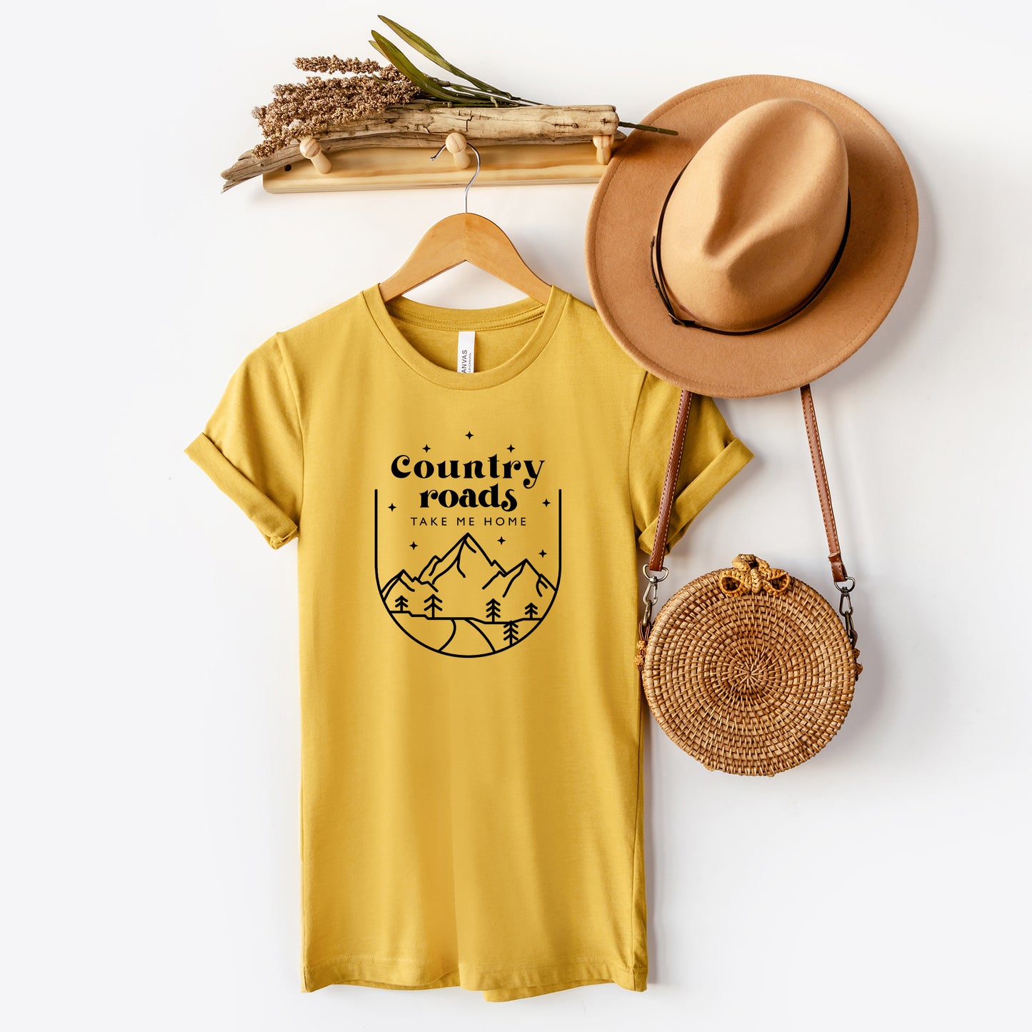Country Roads Mountains | Short Sleeve Graphic Tee