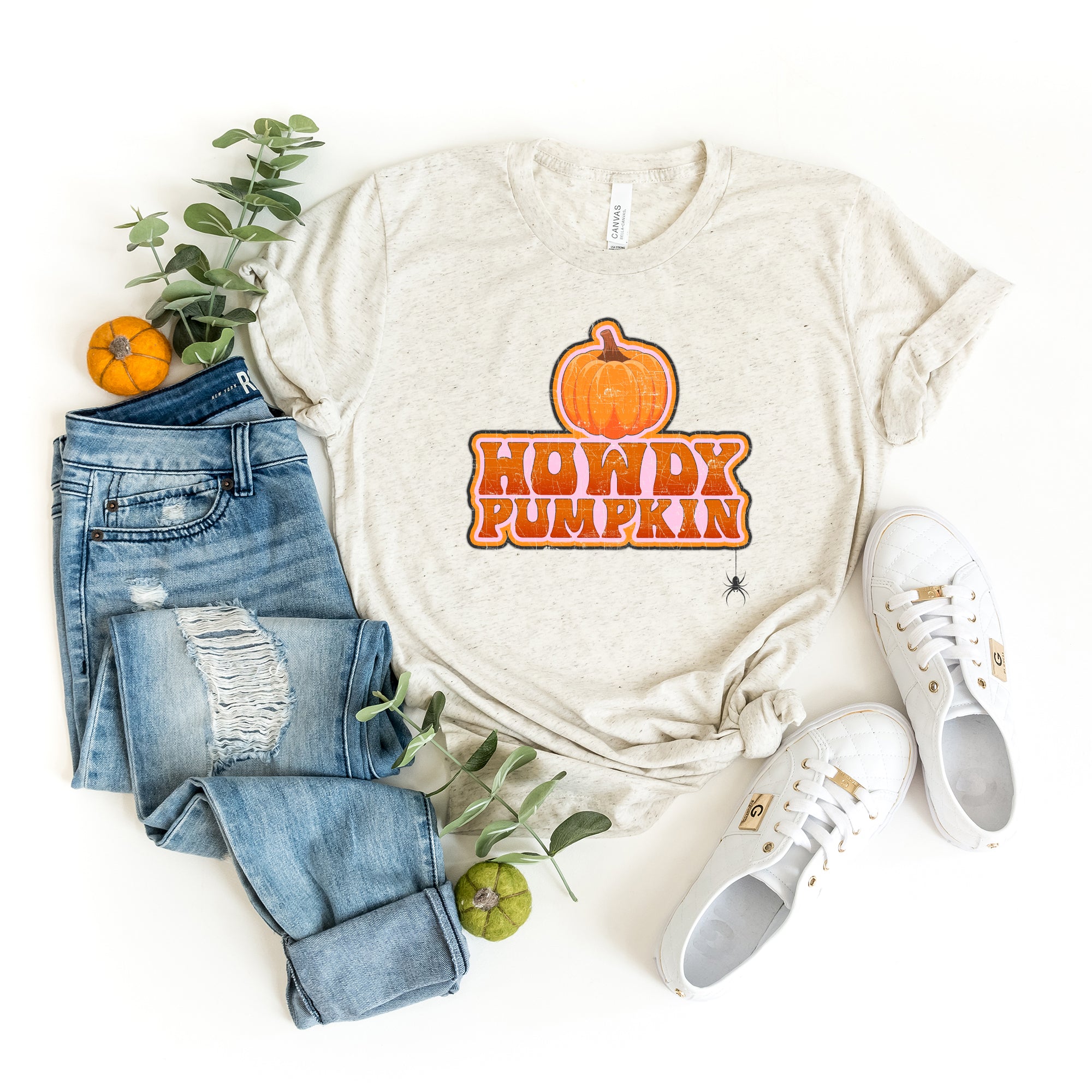 Howdy Pumpkin Stacked | Short Sleeve Graphic Tee