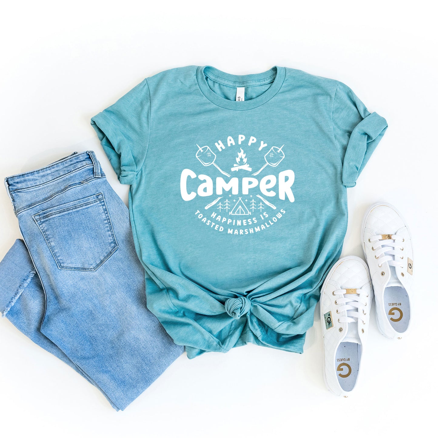 Happy Camper Toasted Marshmallows | Short Sleeve Graphic Tee
