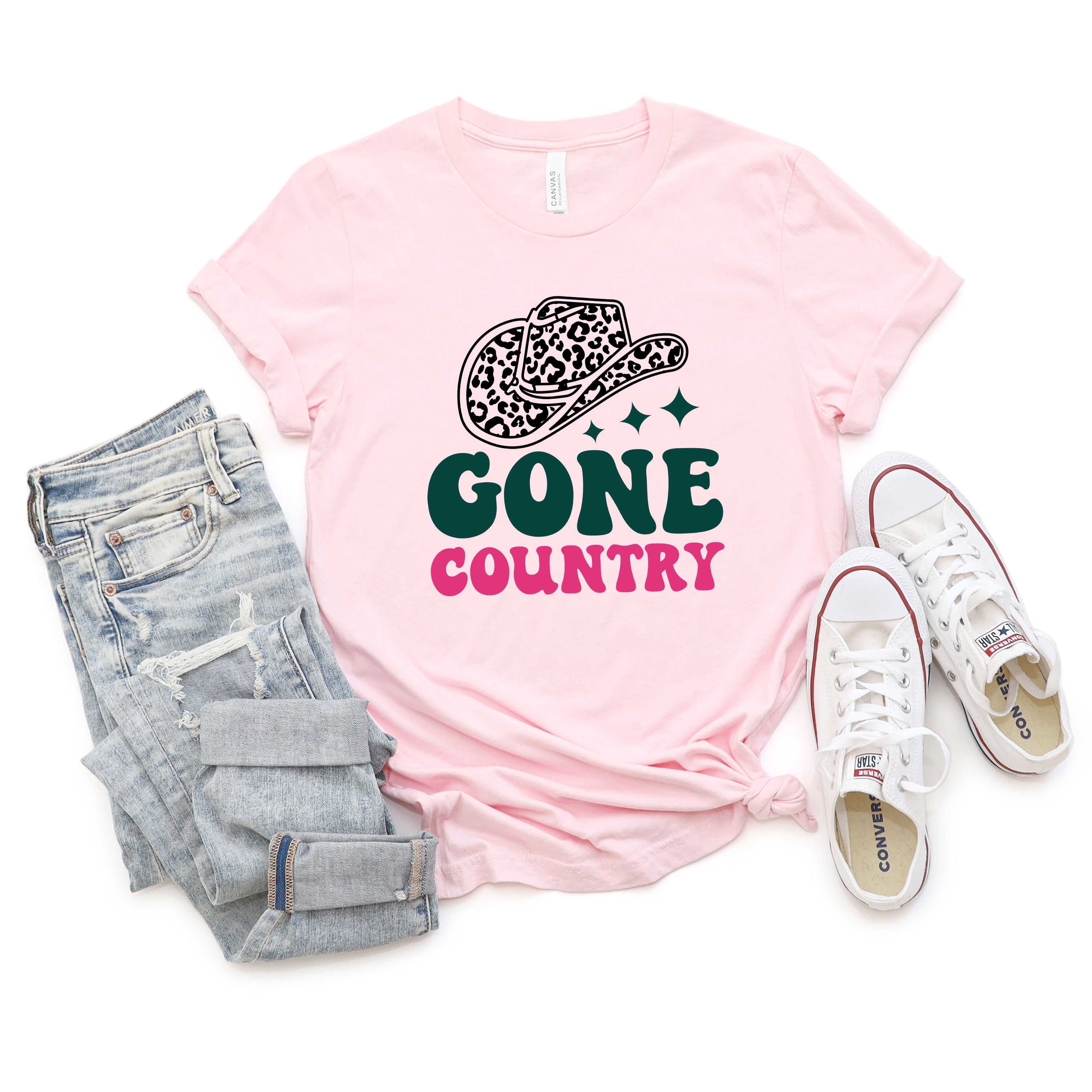 Gone Country Hat | Short Sleeve Graphic Tee