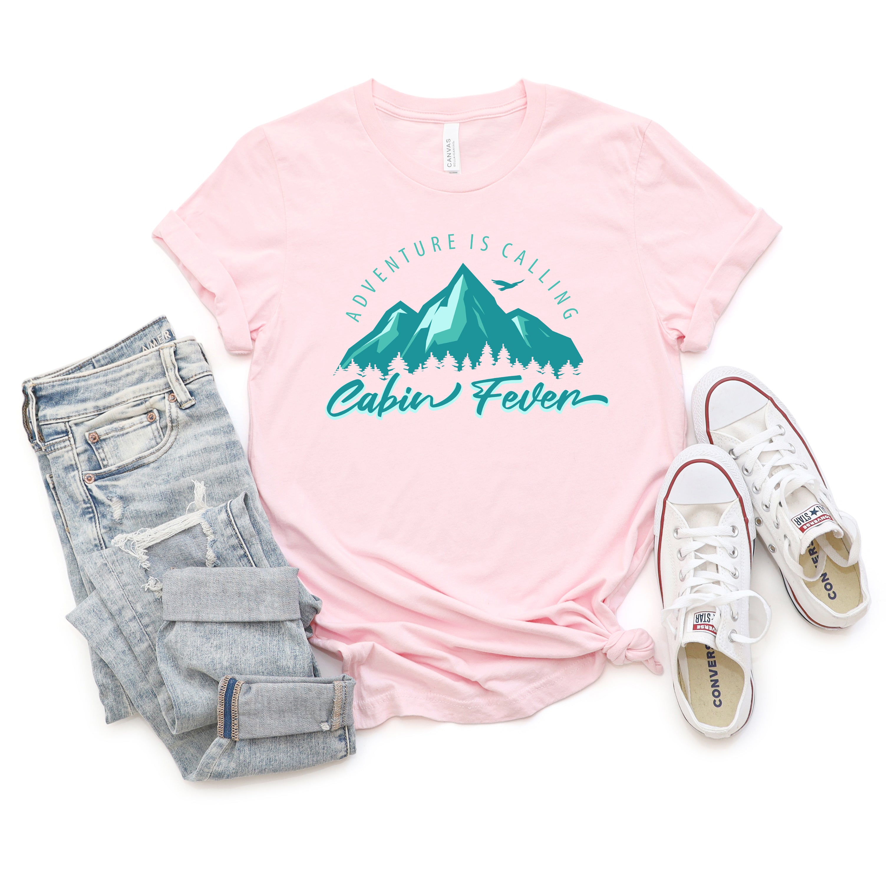 Cabin Fever Mountains | Short Sleeve Crew Neck