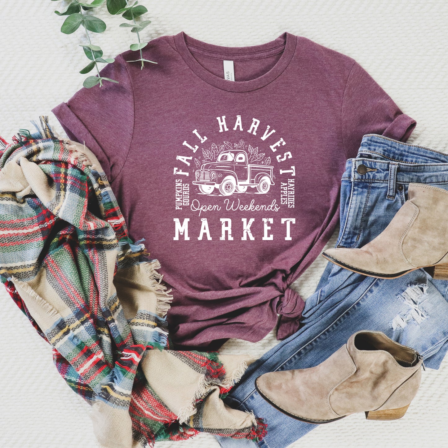 Fall Harvest Market | Short Sleeve Crewneck