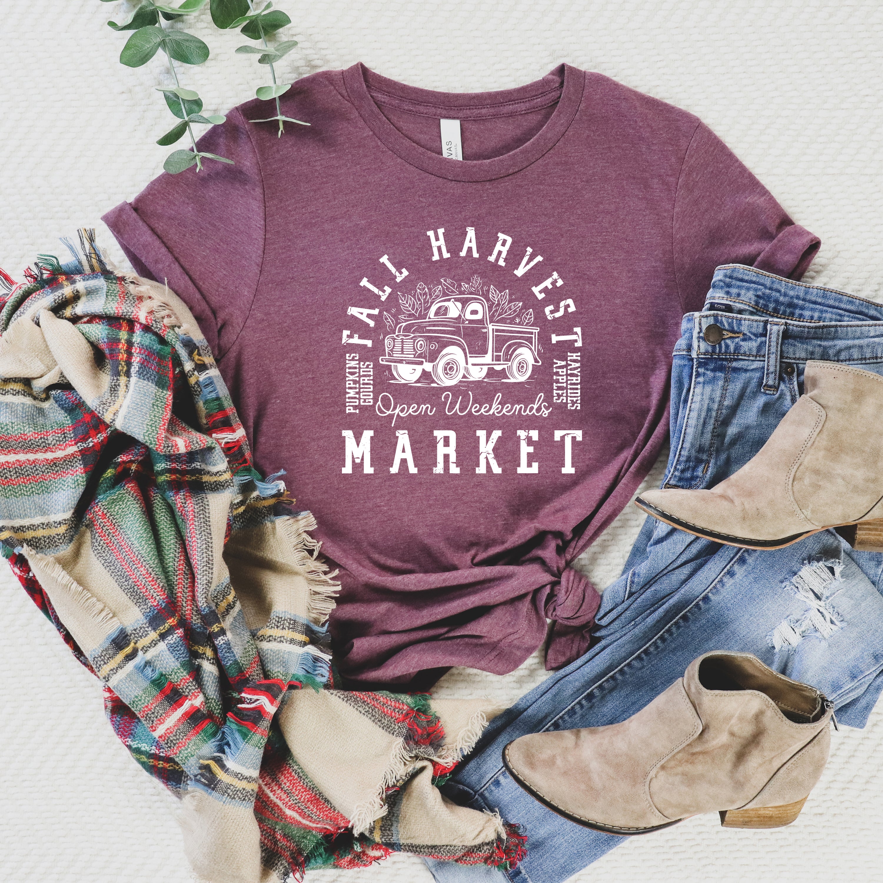 Fall Harvest Market | Short Sleeve Crewneck