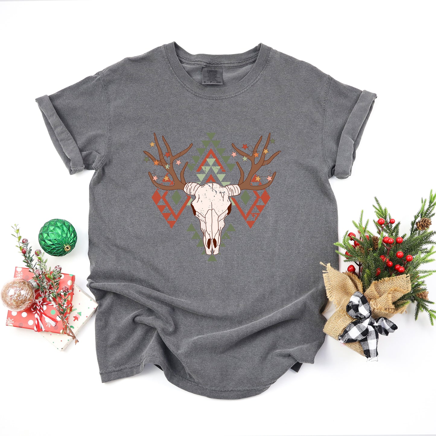 Christmas Bull | Garment Dyed Tee