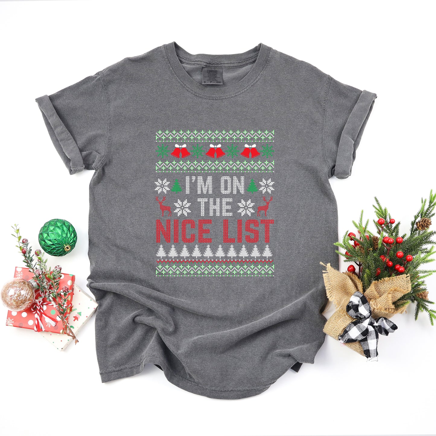 I'm on the Nice List | Garment Dyed Tee