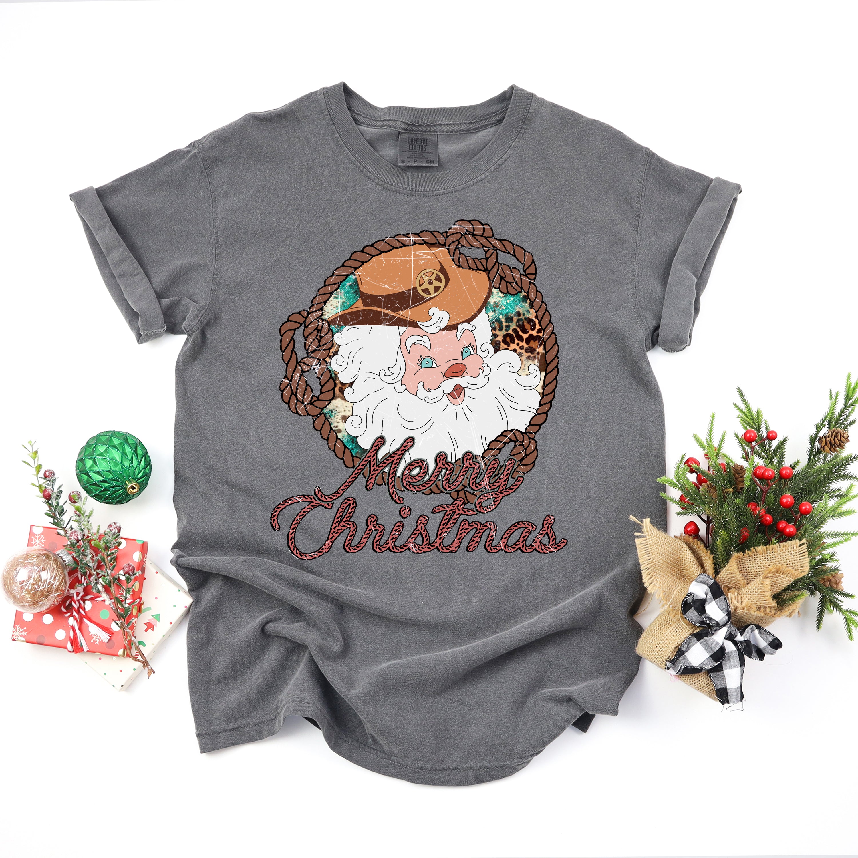 Western Santa | Garment Dyed Tee