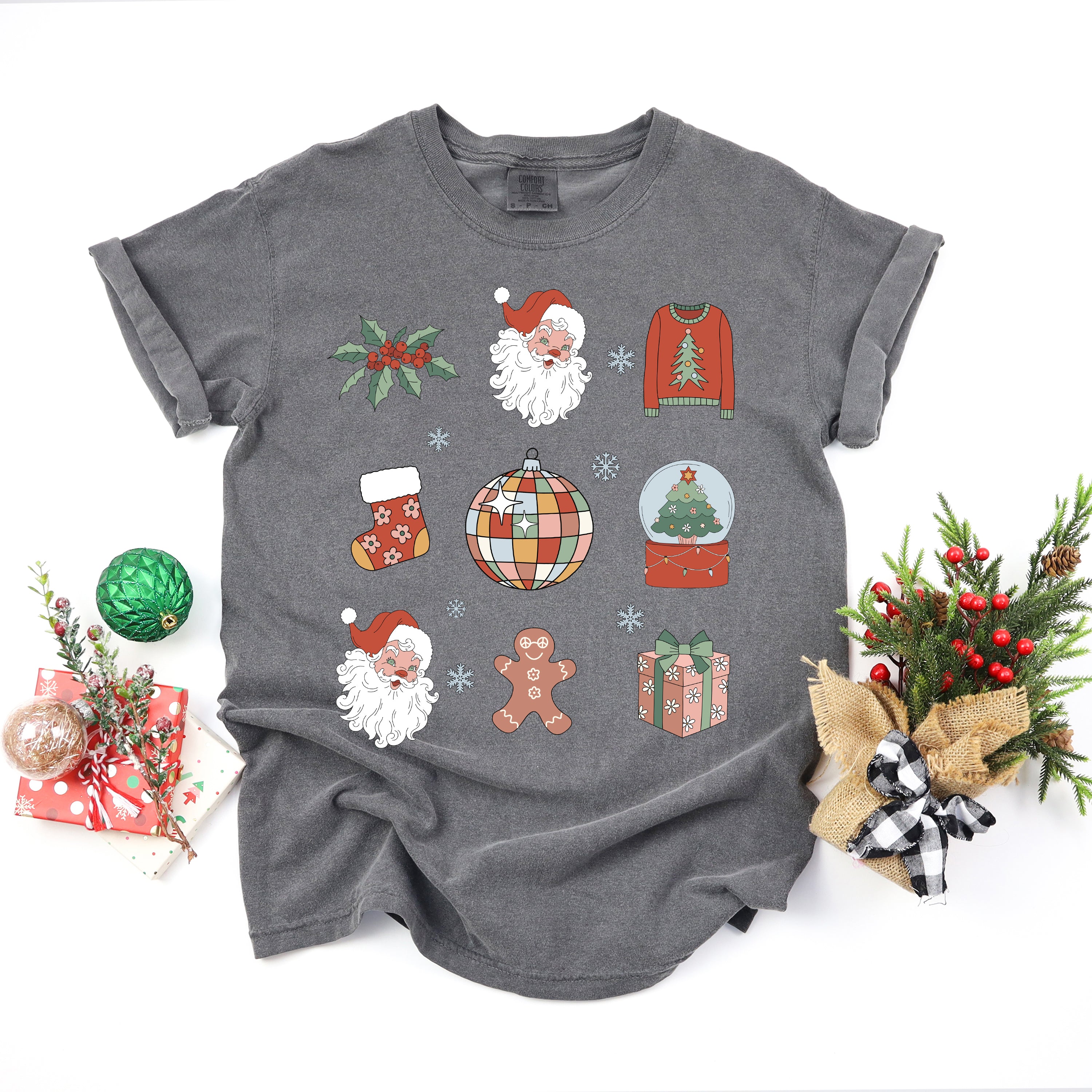 Christmas Collage | Garment Dyed Tee