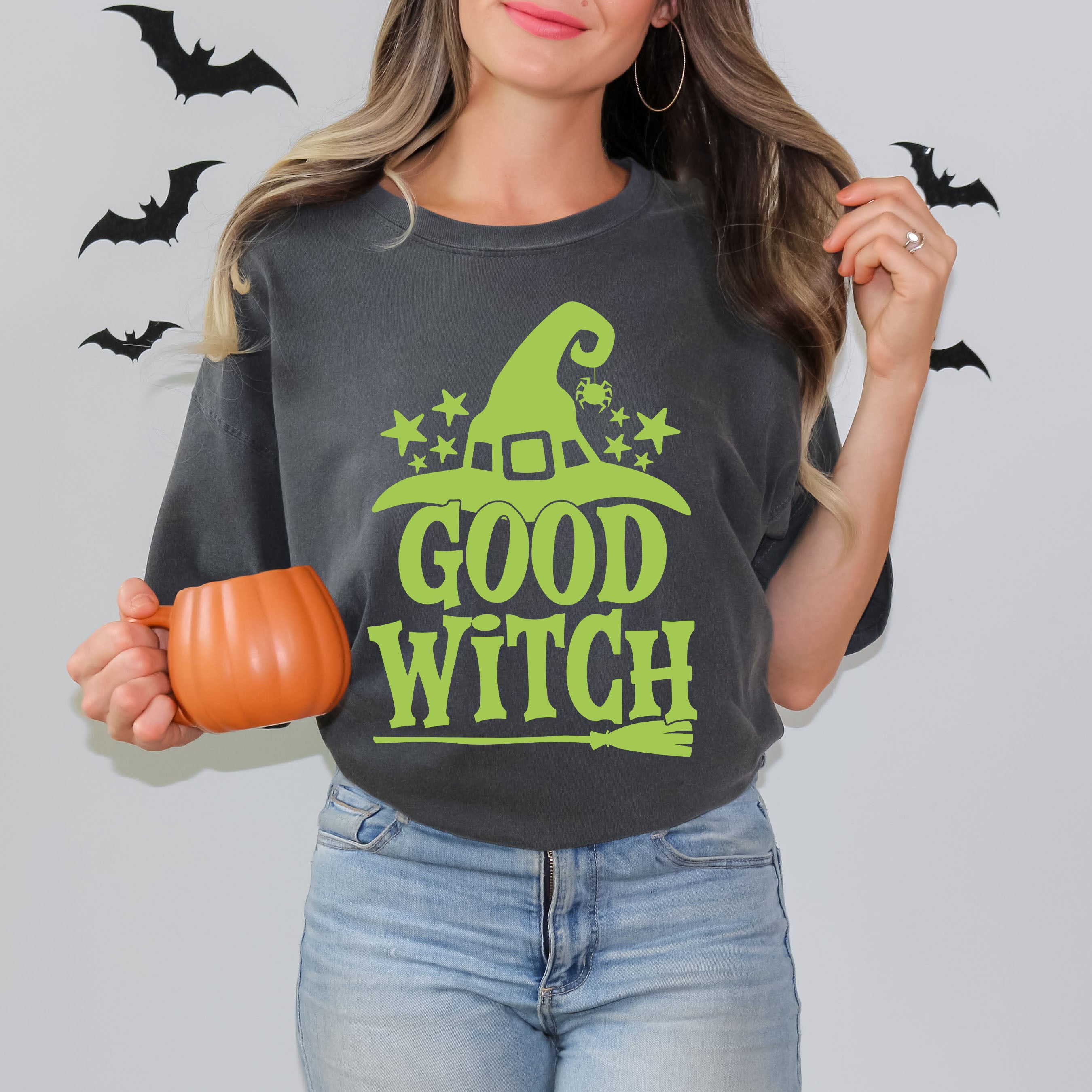 Good Witch Broom | Garment Dyed Tee