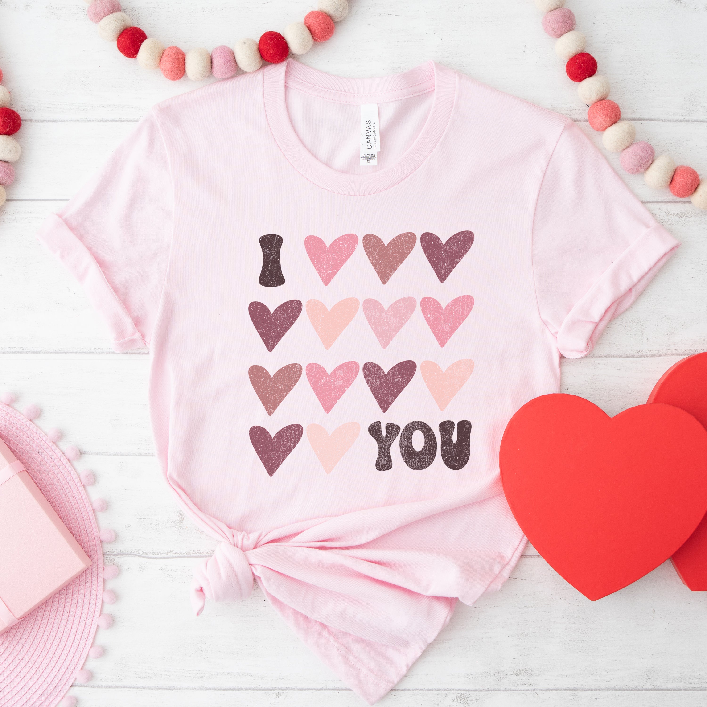 I Heart You Distressed | Short Sleeve Crew Neck
