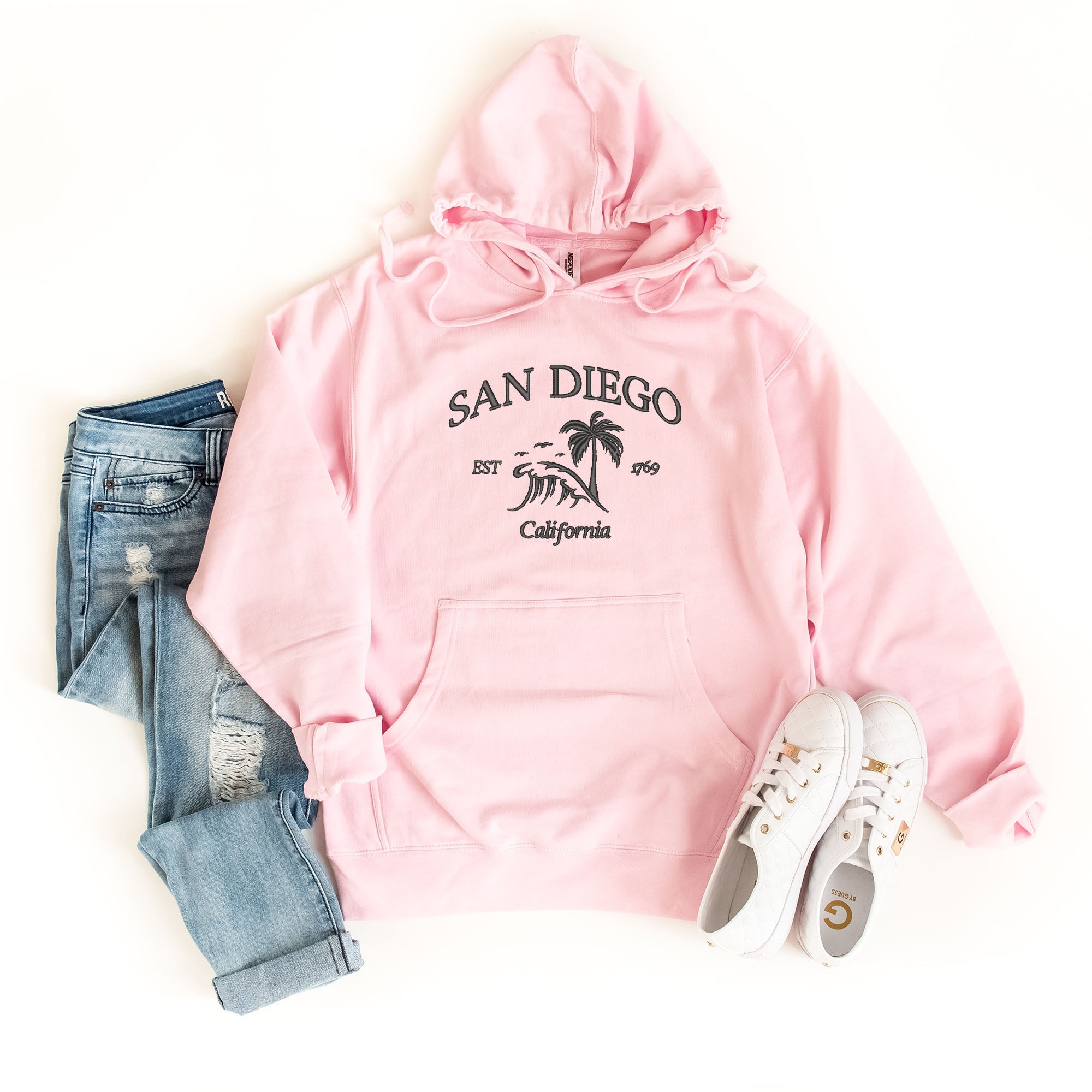 Embroidered San Diego | Hoodie