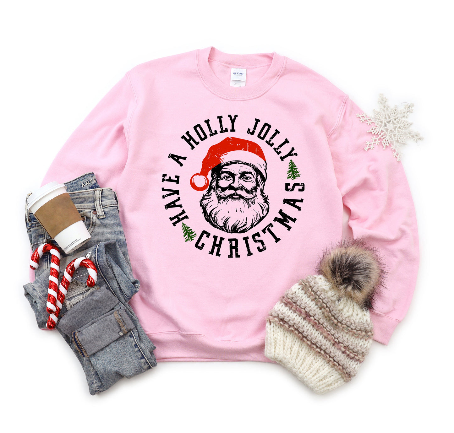 Clearance Holly Jolly Santa | Sweatshirt