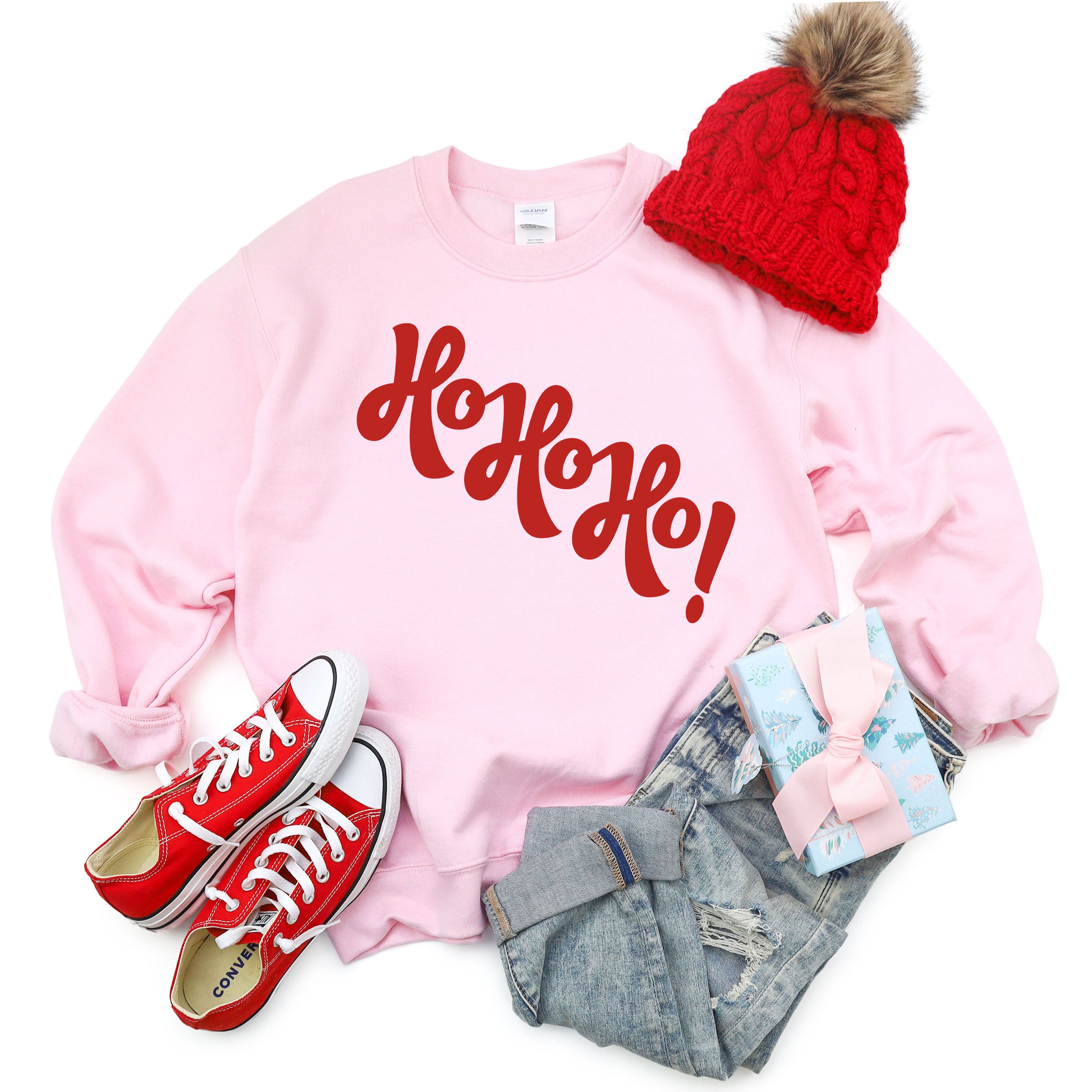 Diagonal Ho Ho Ho | Sweatshirt