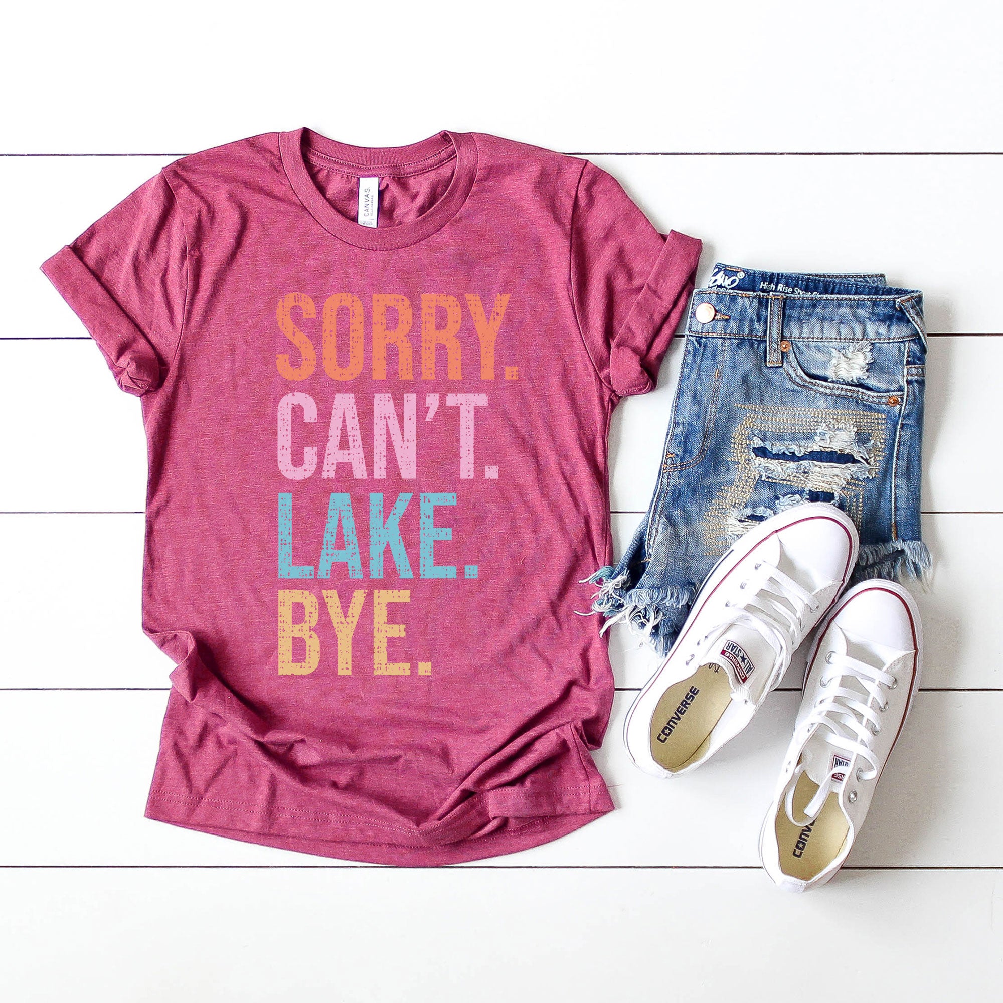 Sorry. Can't. Lake. | Short Sleeve Graphic Tee