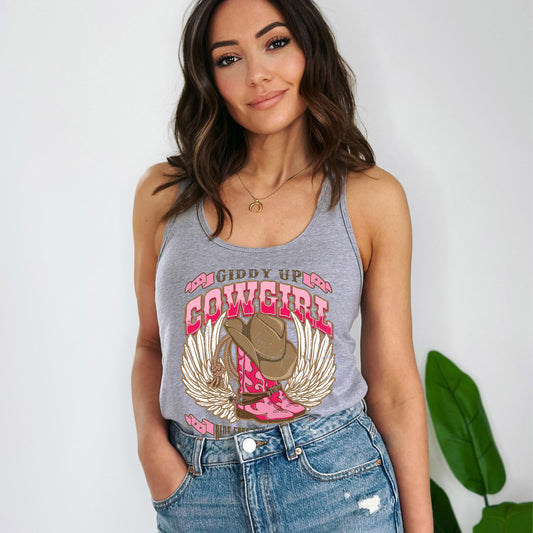 Giddy Up Cowgirl | Racerback Tank
