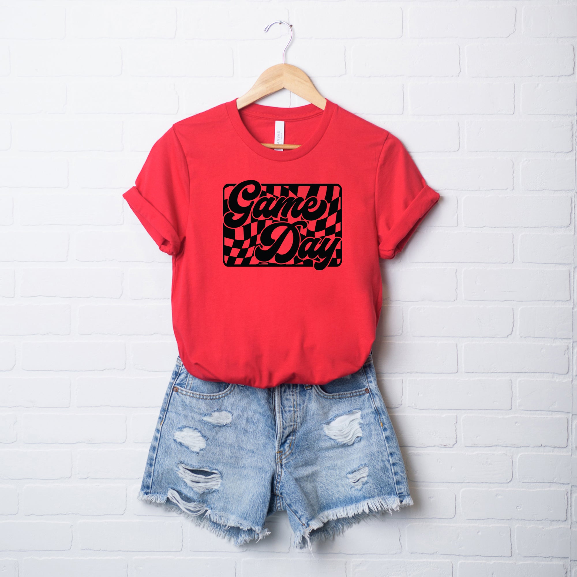 Game Day Checkered | Short Sleeve Graphic Tee