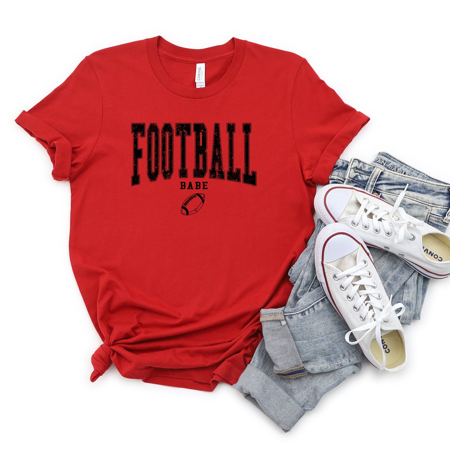 Varsity Football Babe | Short Sleeve Graphic Tee