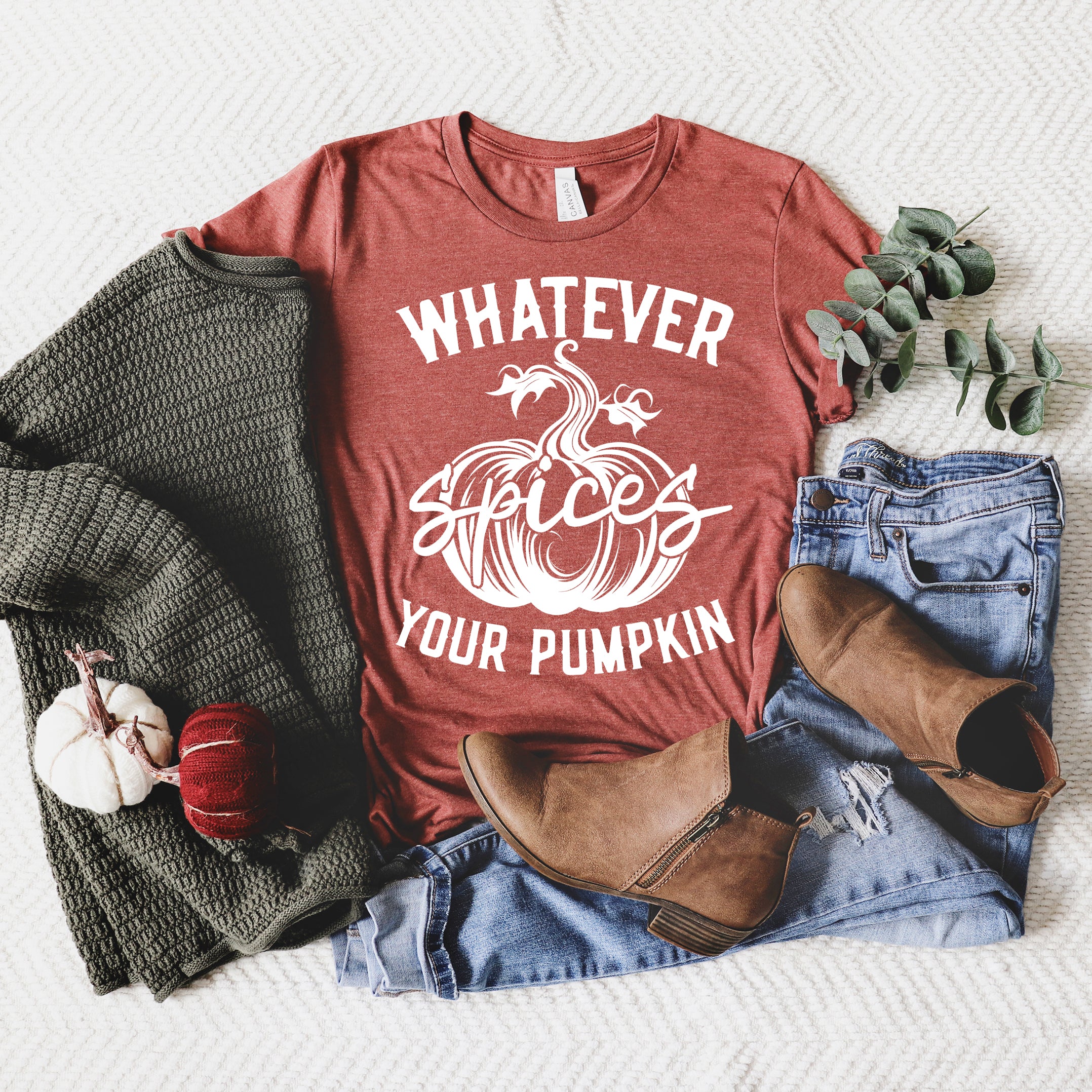 Retro Whatever Spices Your Pumpkin | Short Sleeve Crew Neck