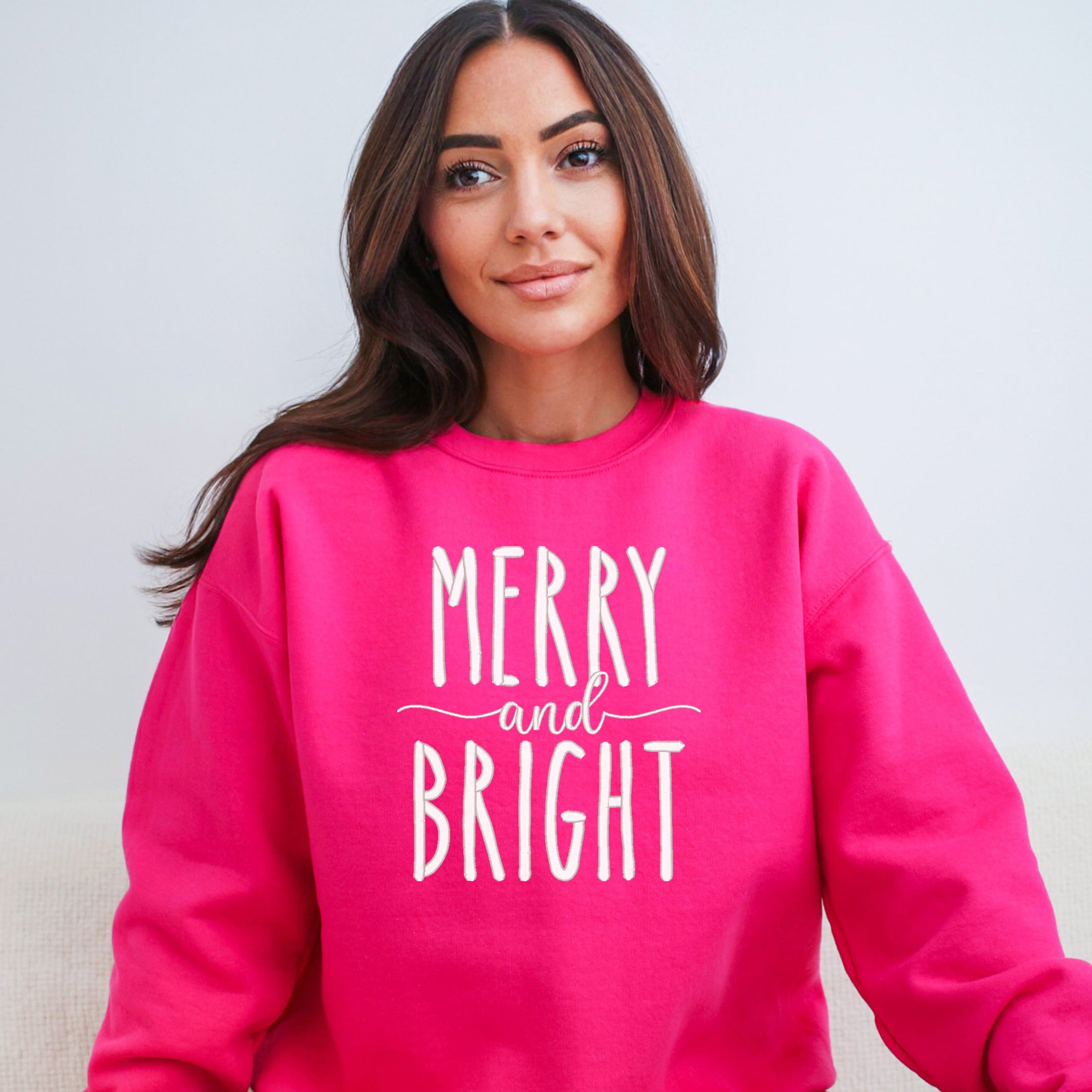 Embroidered Merry and Bright | Sweatshirt