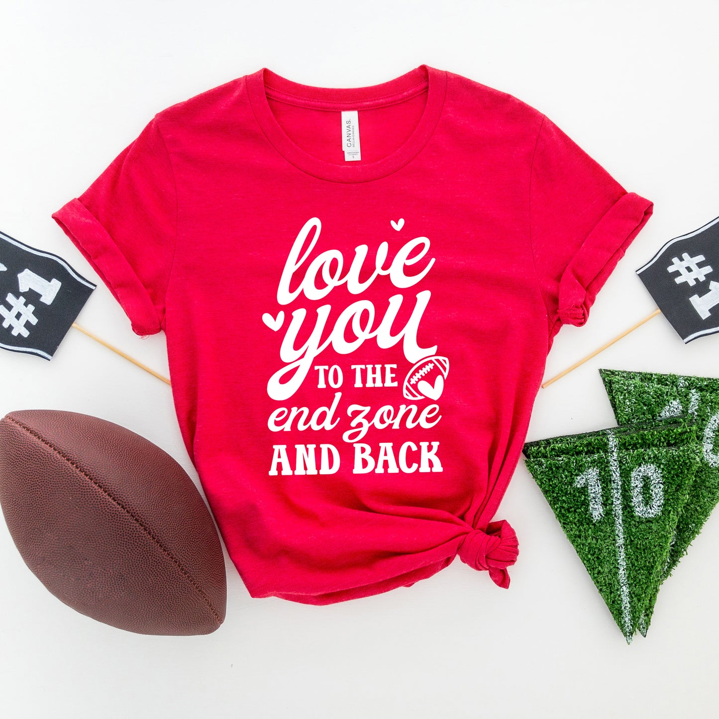 To The End Zone And Back | Short Sleeve Graphic Tee