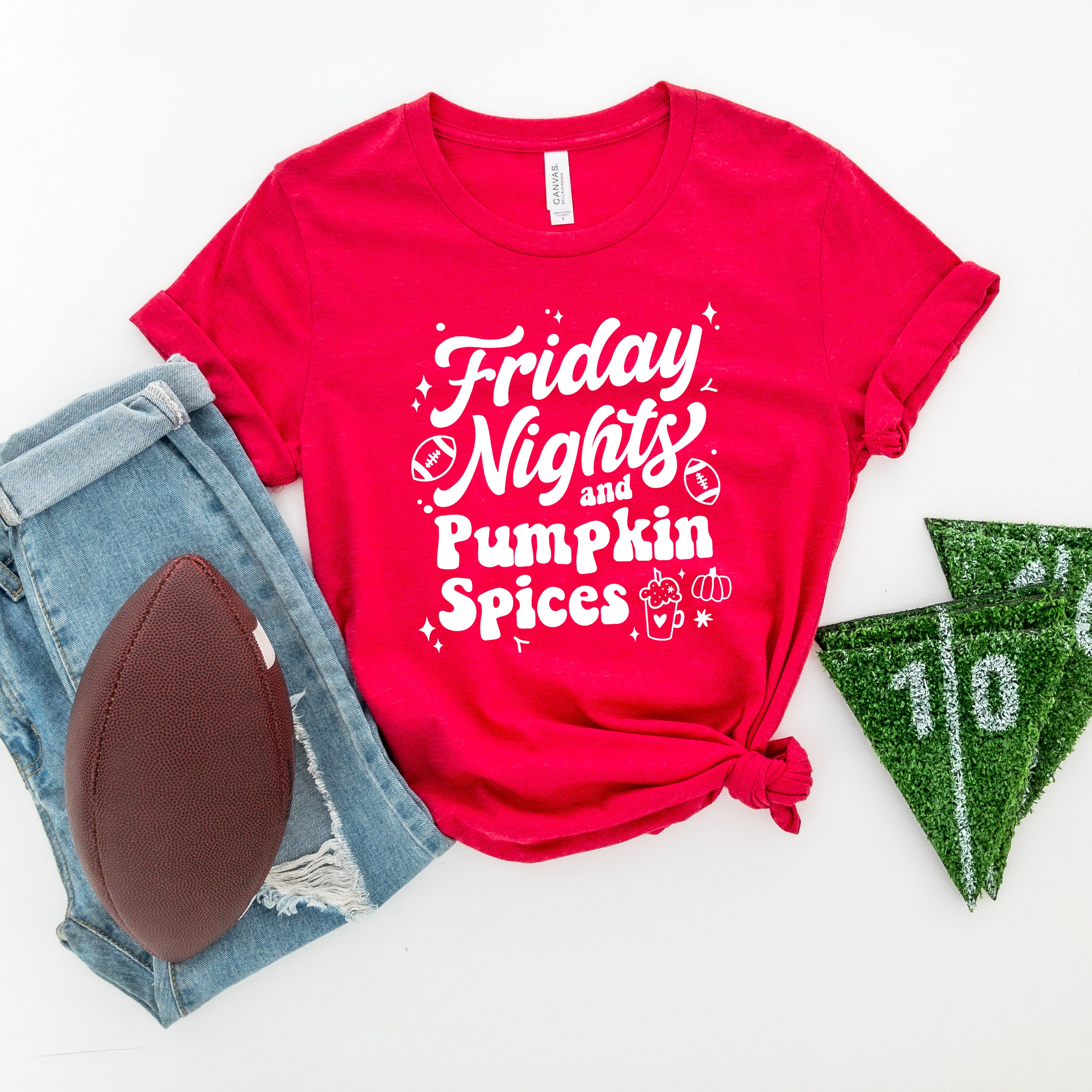 Friday Nights And Pumpkin Spices | Short Sleeve Graphic Tee