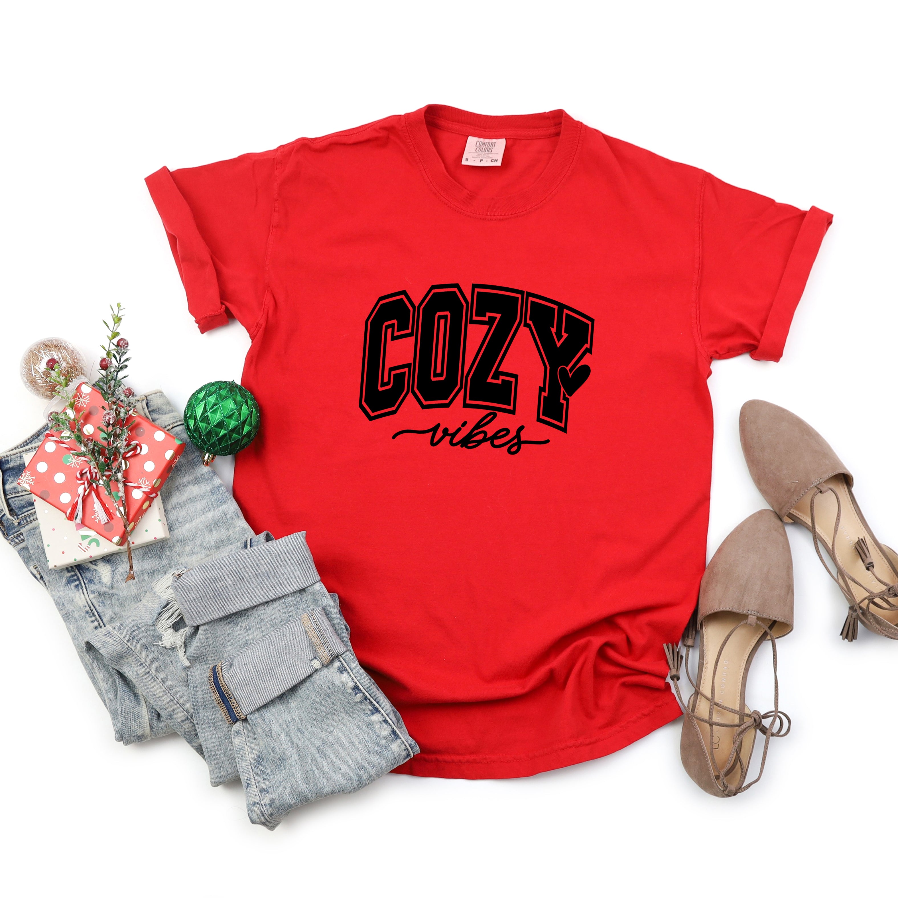 Cozy Vibes Bold| Garment Dyed Tee