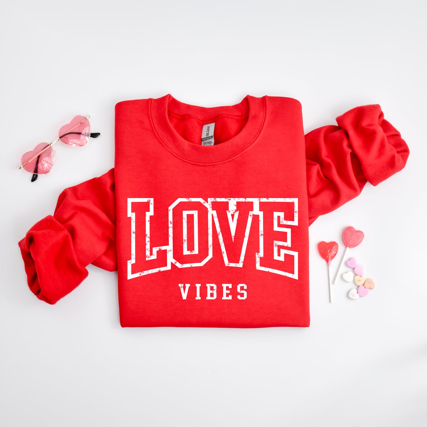 Love Vibes Varsity | Sweatshirt