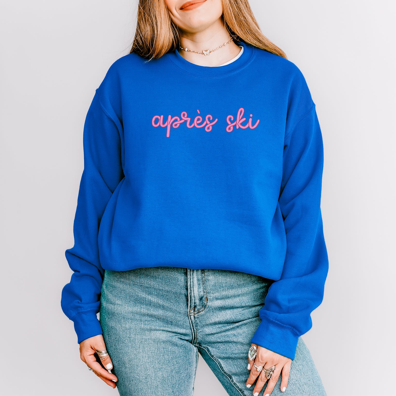 Embroidered Apres Ski Words | Sweatshirt
