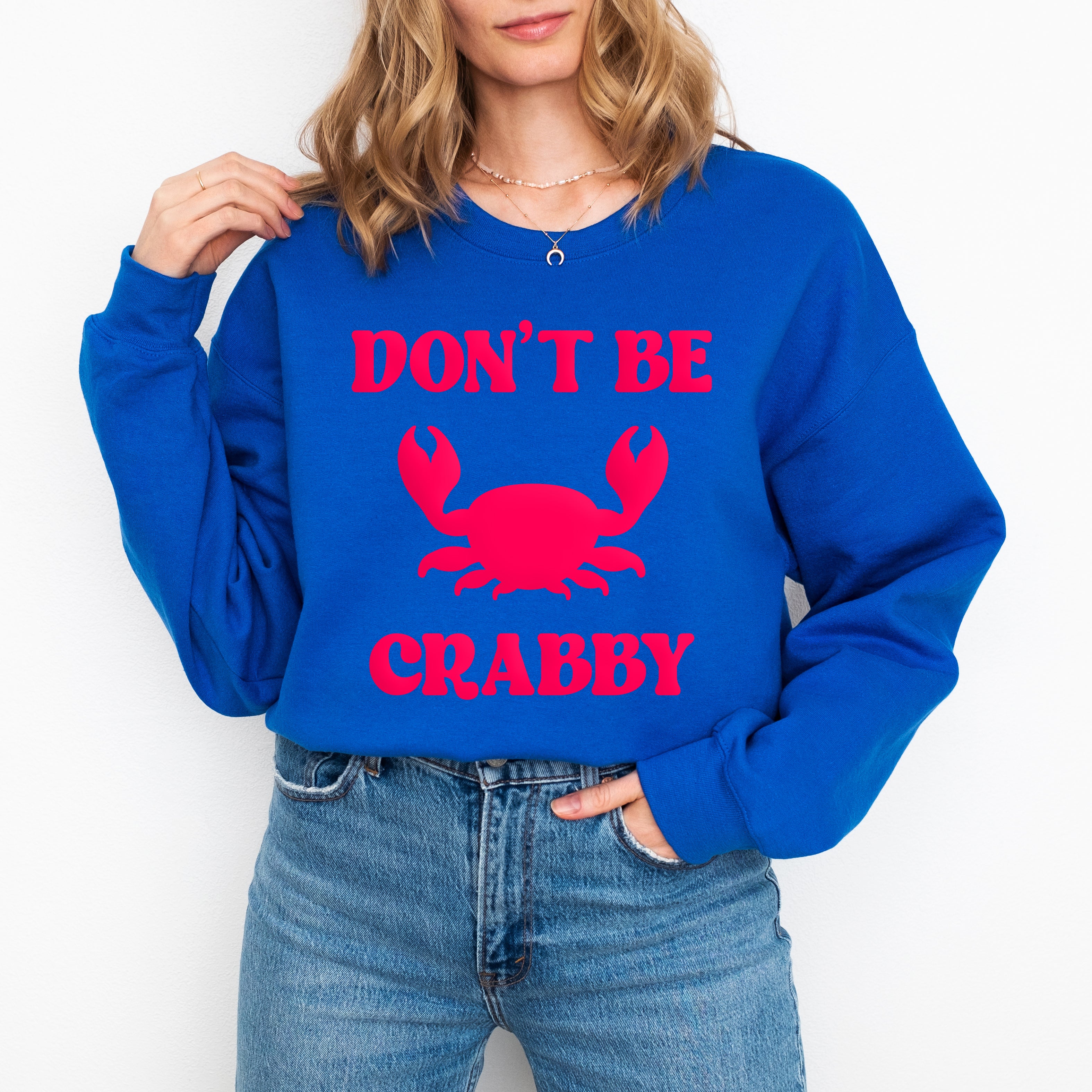Don't Be Crabby Puff Print | Sweatshirt
