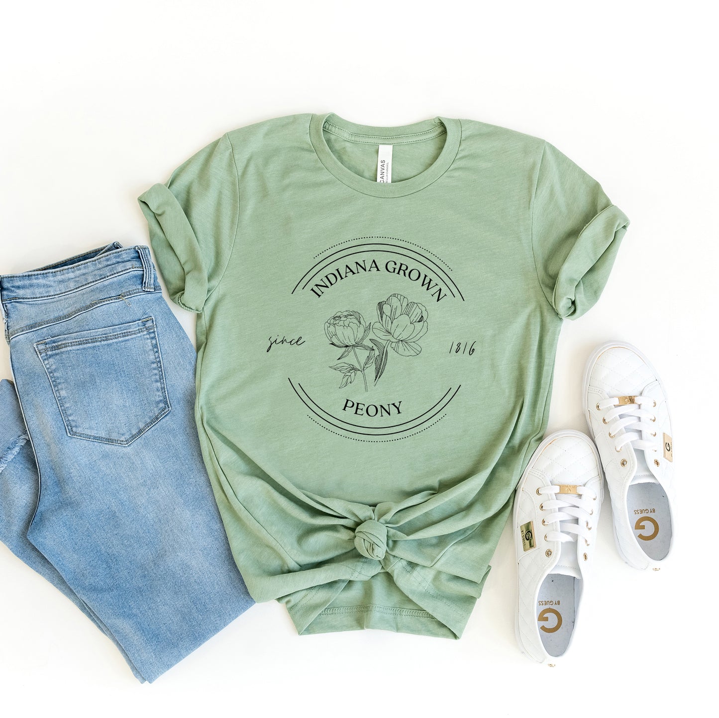 Indiana State Flower | Short Sleeve Graphic Tee