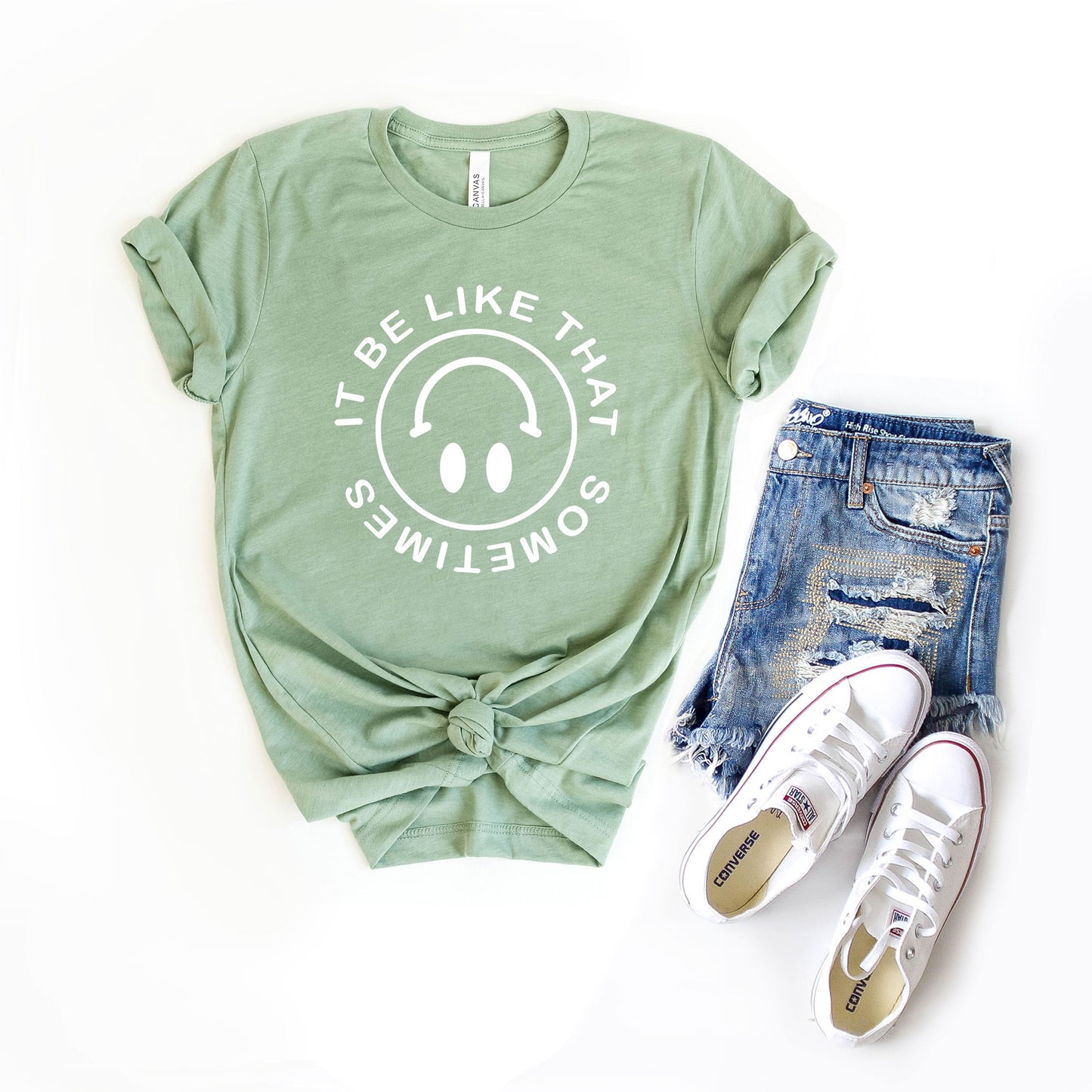 It Be Like That Smiley Face | Short Sleeve Graphic Tee